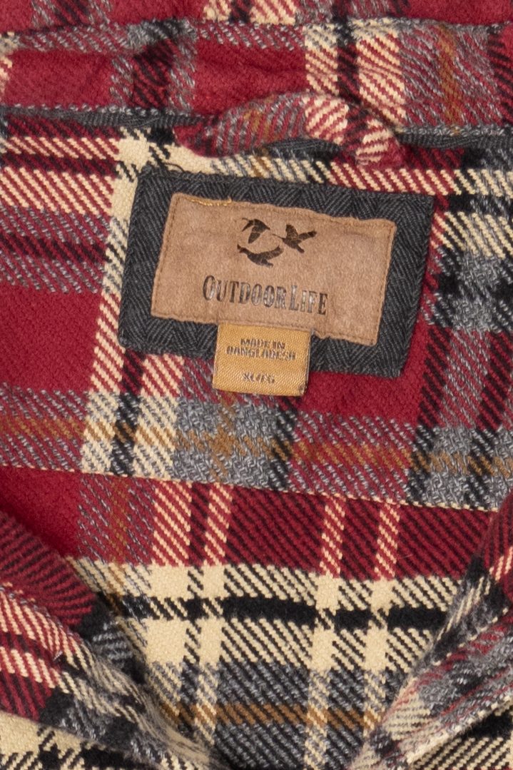 Red Outdoor Life Flannel Shirt