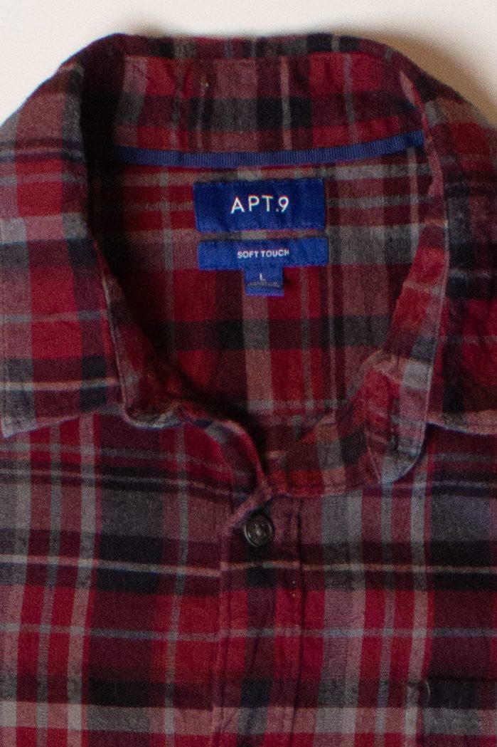Red Apt. 9 Soft Touch Flannel Shirt (2000s)