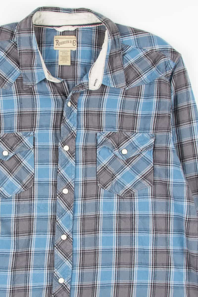 Blue Western Vintage Flannel 2522