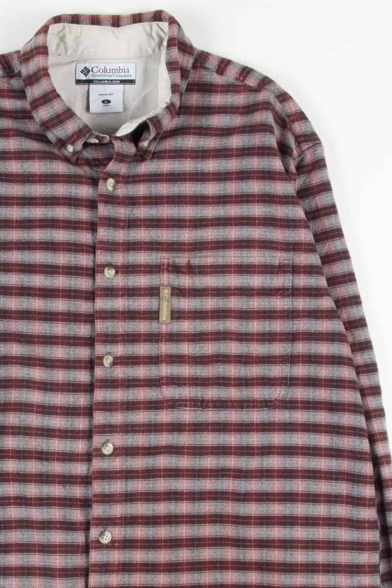 Burgundy Columbia Vintage Flannel 2577
