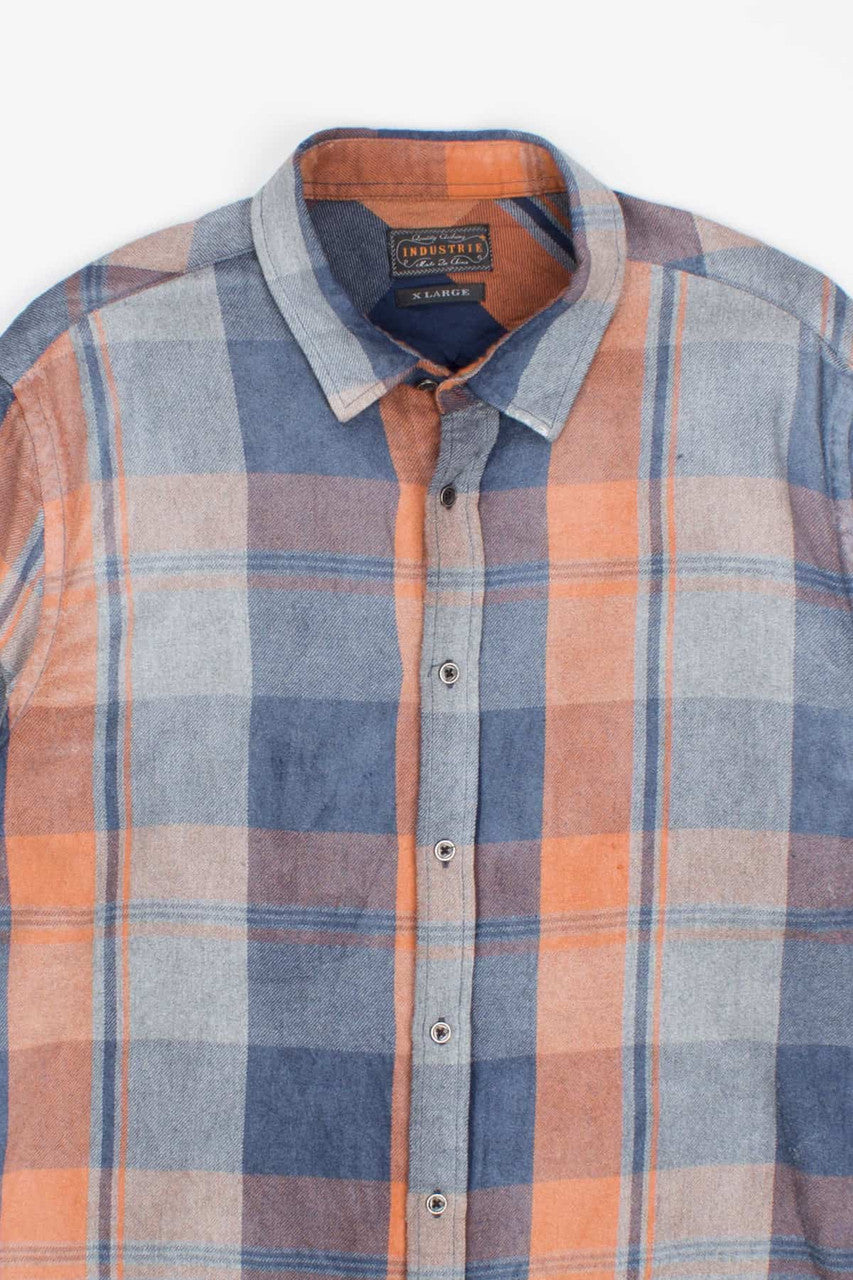 Faded Rust & Navy Flannel