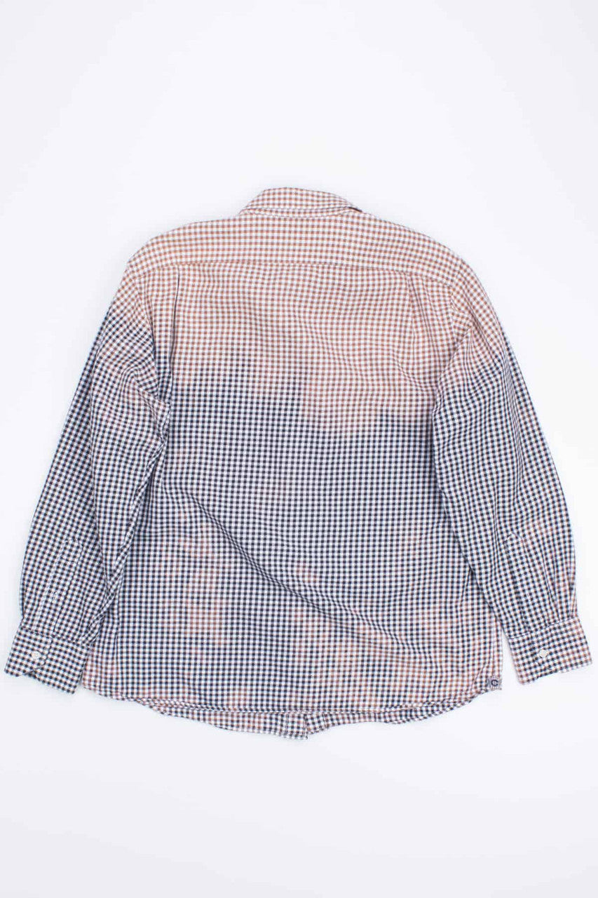 Bleached Houndstooth Button Up