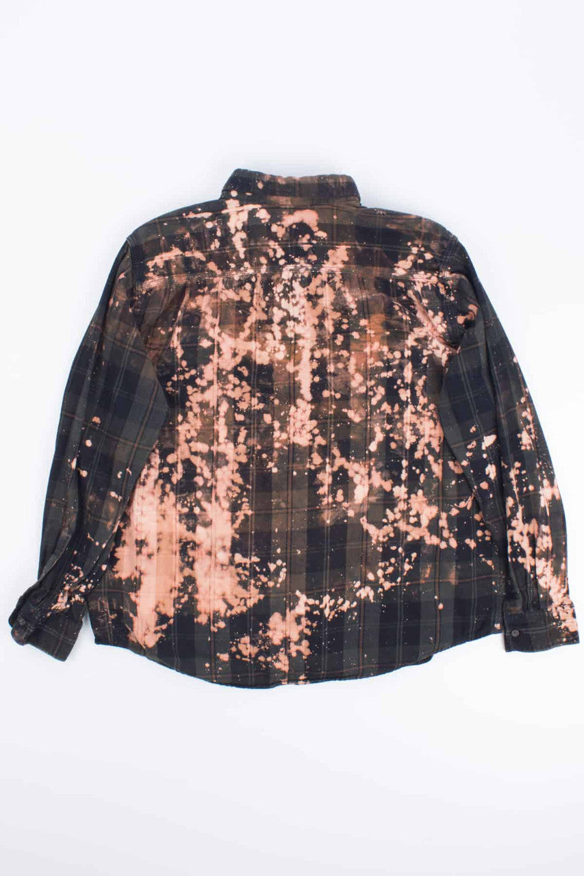 Green and Black Bleached Flannel