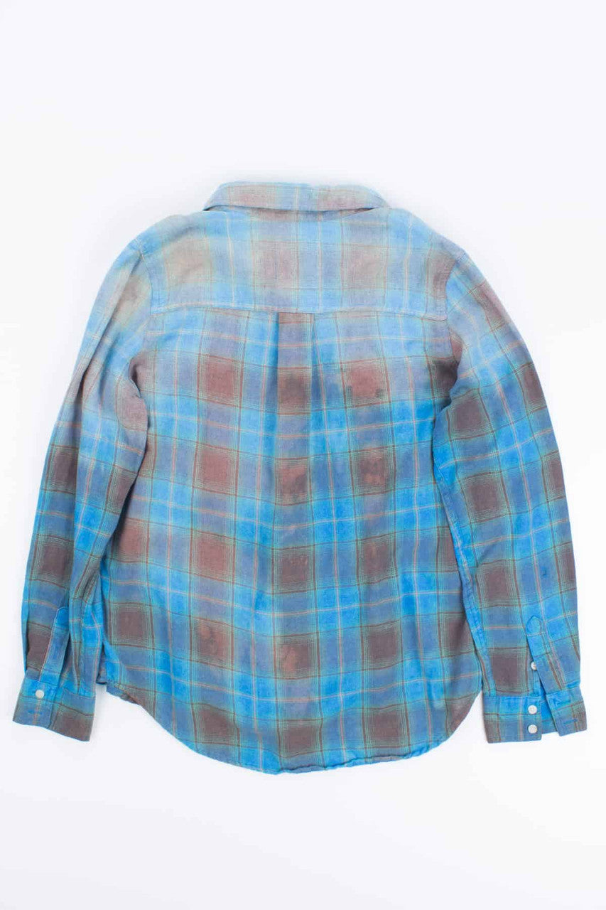 Women's Lightweight Faded Flannel Shirt