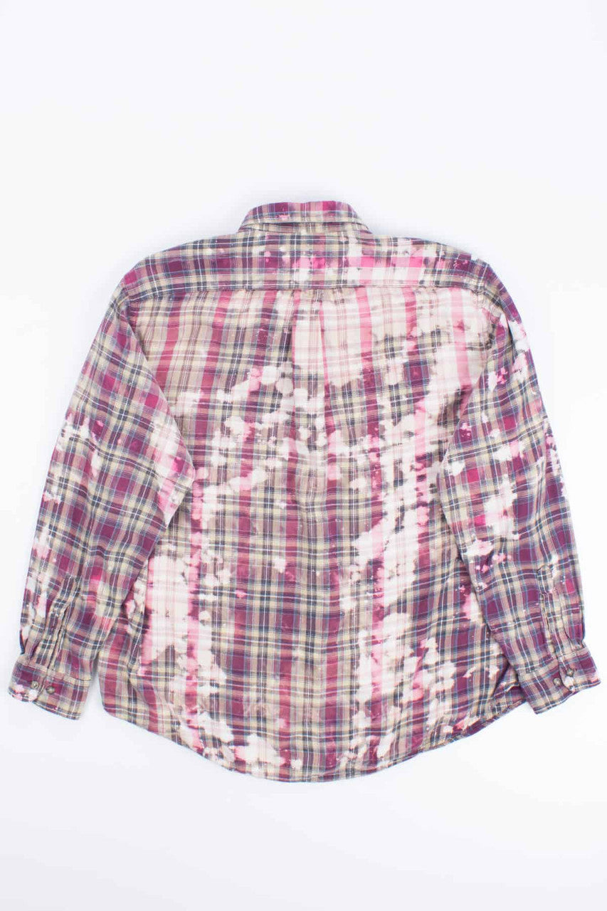 Berry Mix Bleached Flannel Shirt
