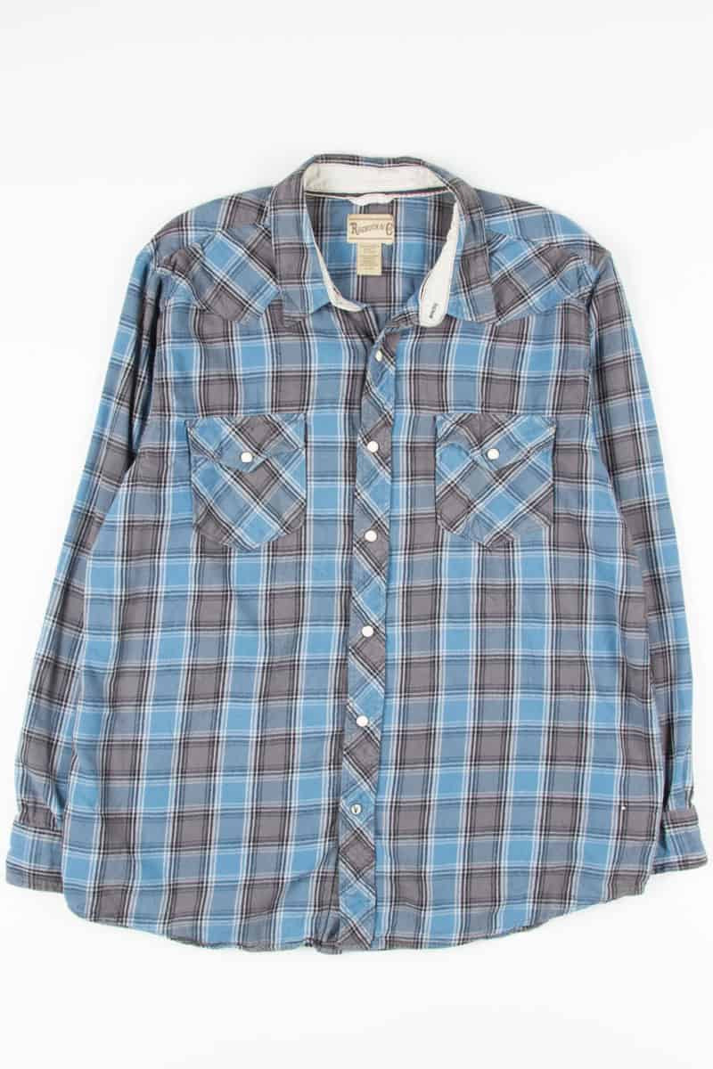 Blue Western Vintage Flannel 2522