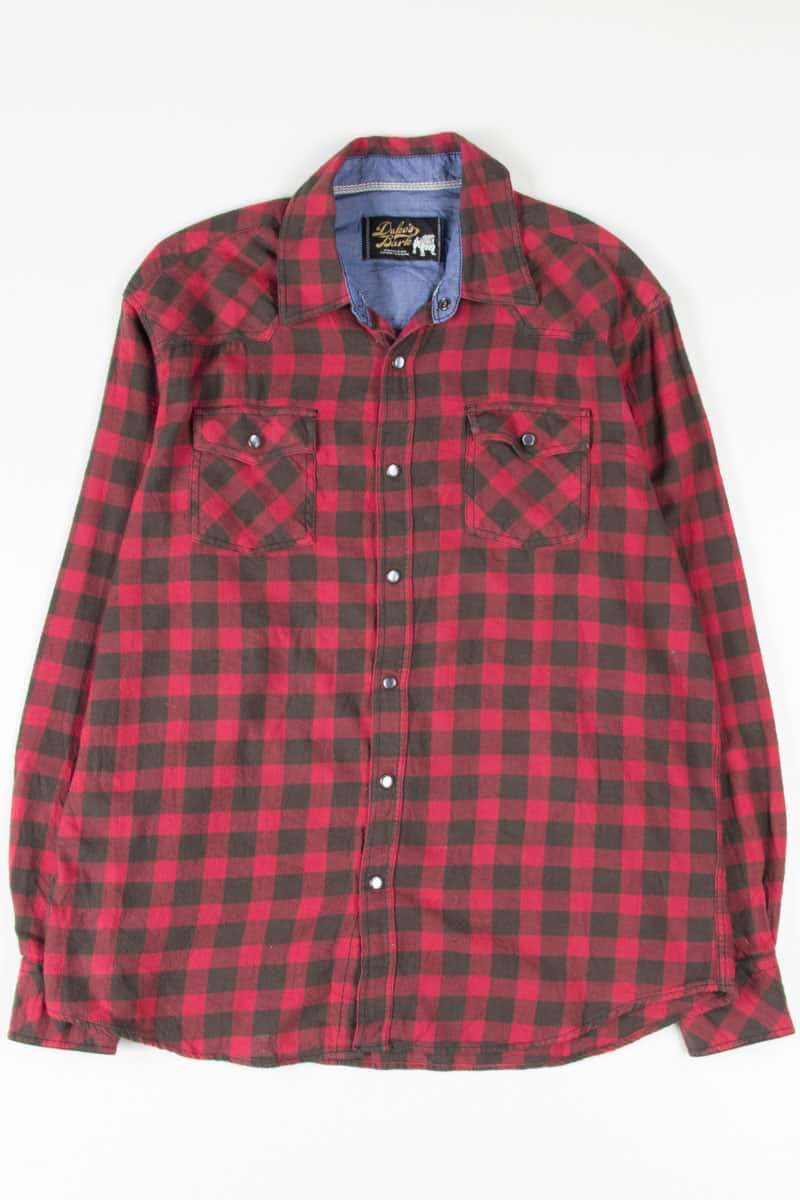 Vintage Red Western Flannel 3143