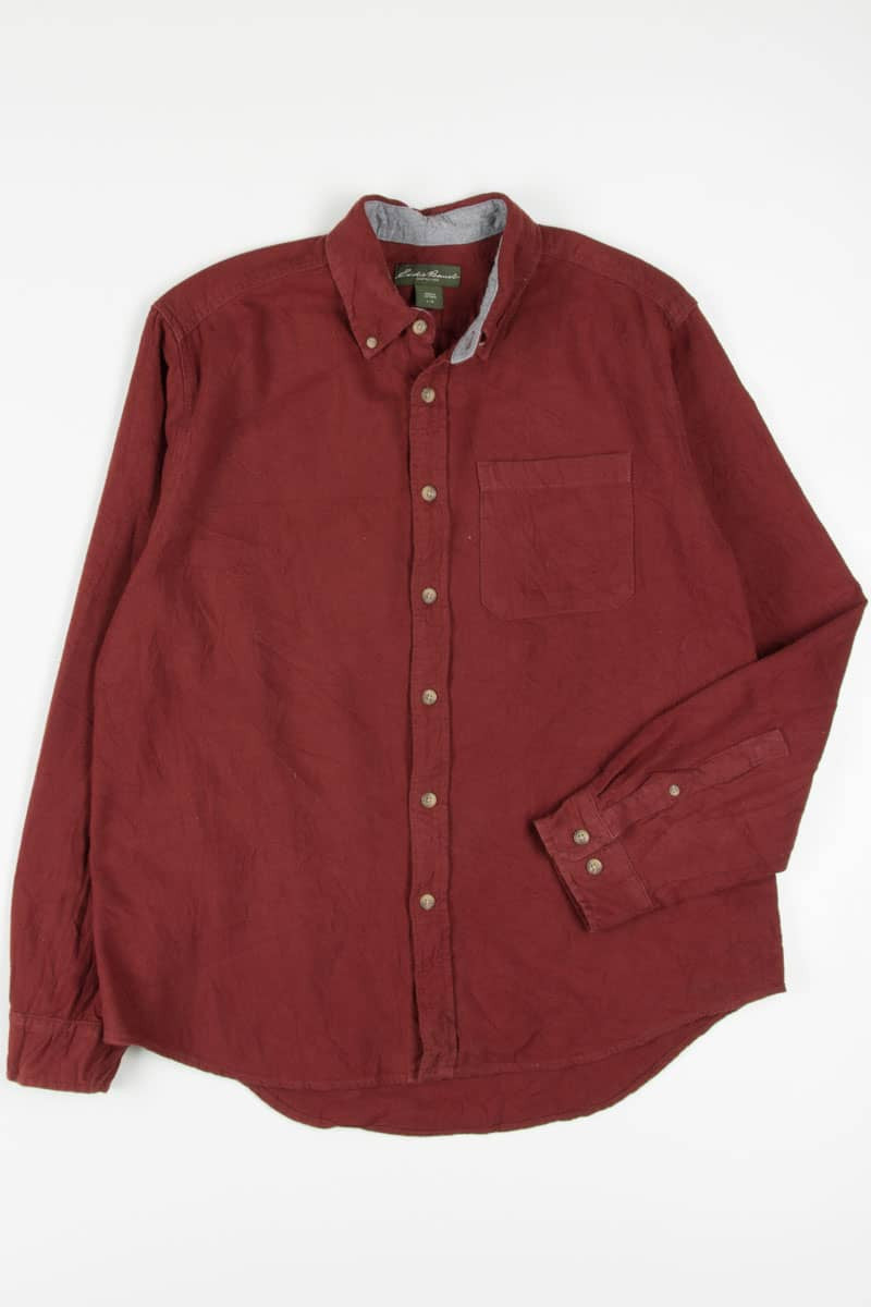 Vintage Rust Eddie Bauer Flannel 3394