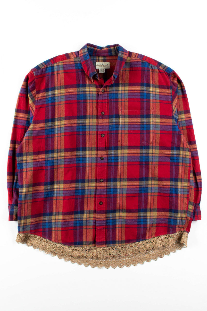 Lace Trim Vintage Flannel 3430
