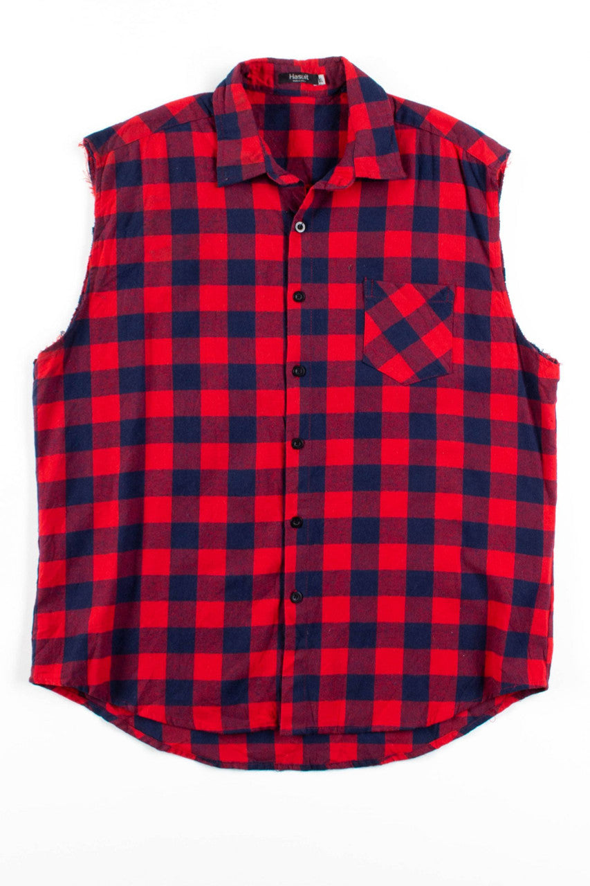Vintage Sleeveless Flannel 3440