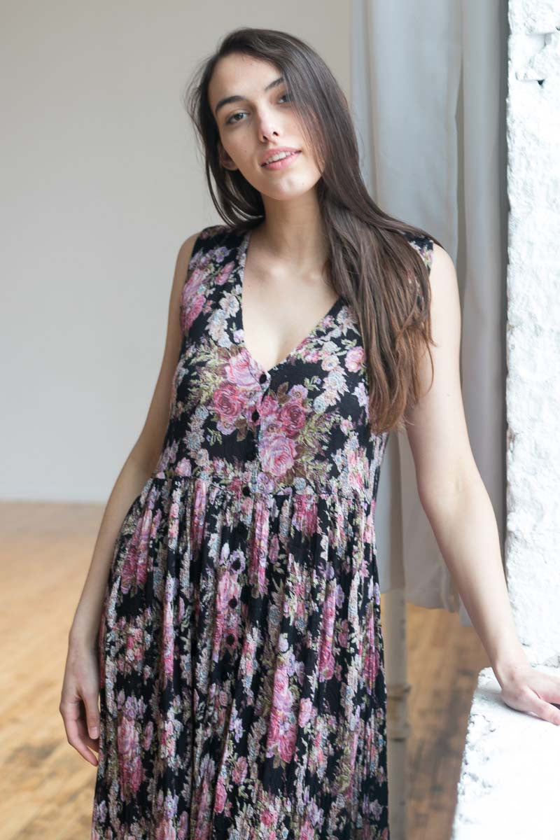 Black Roses Sundress