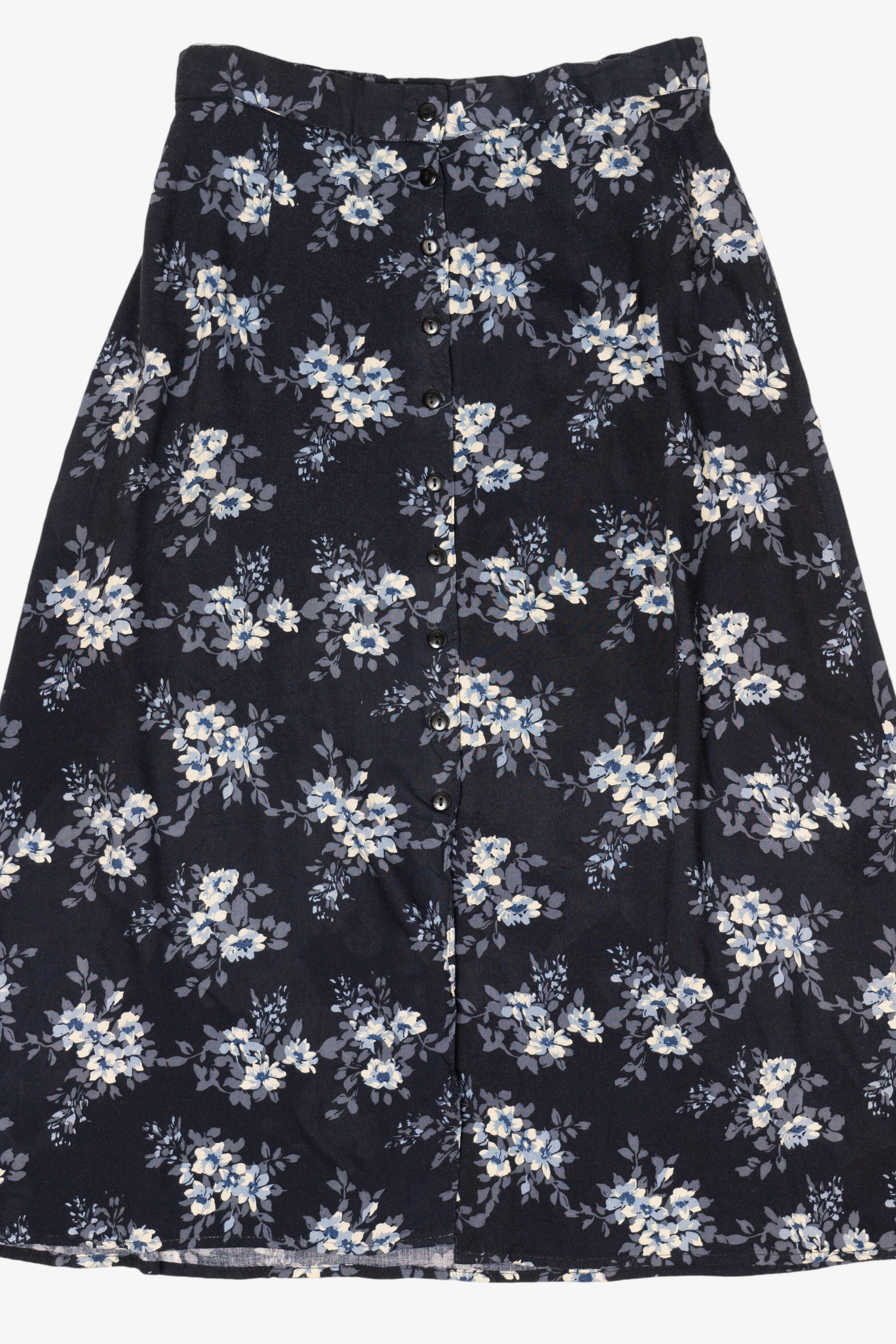 Navy Blue Feruccia Floral Skirt