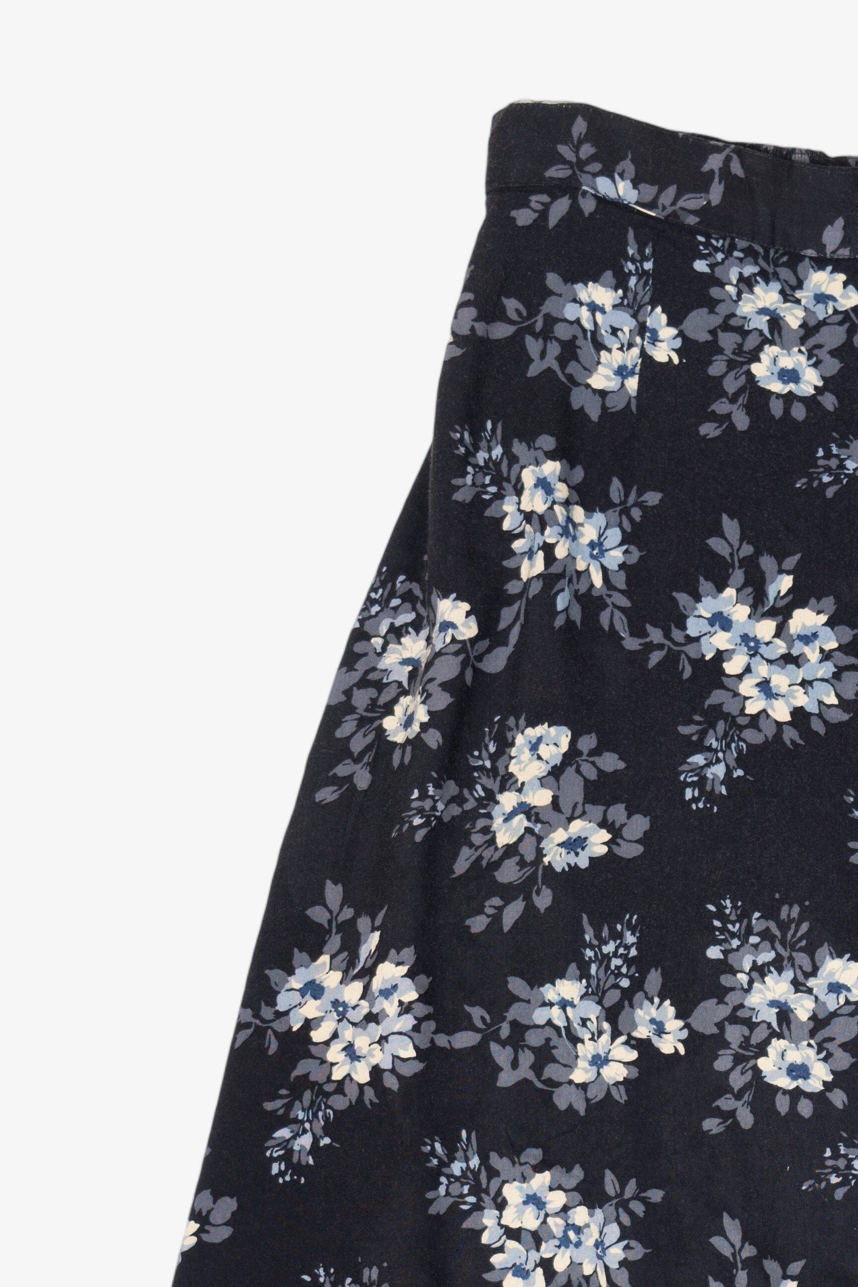 Navy Blue Feruccia Floral Skirt
