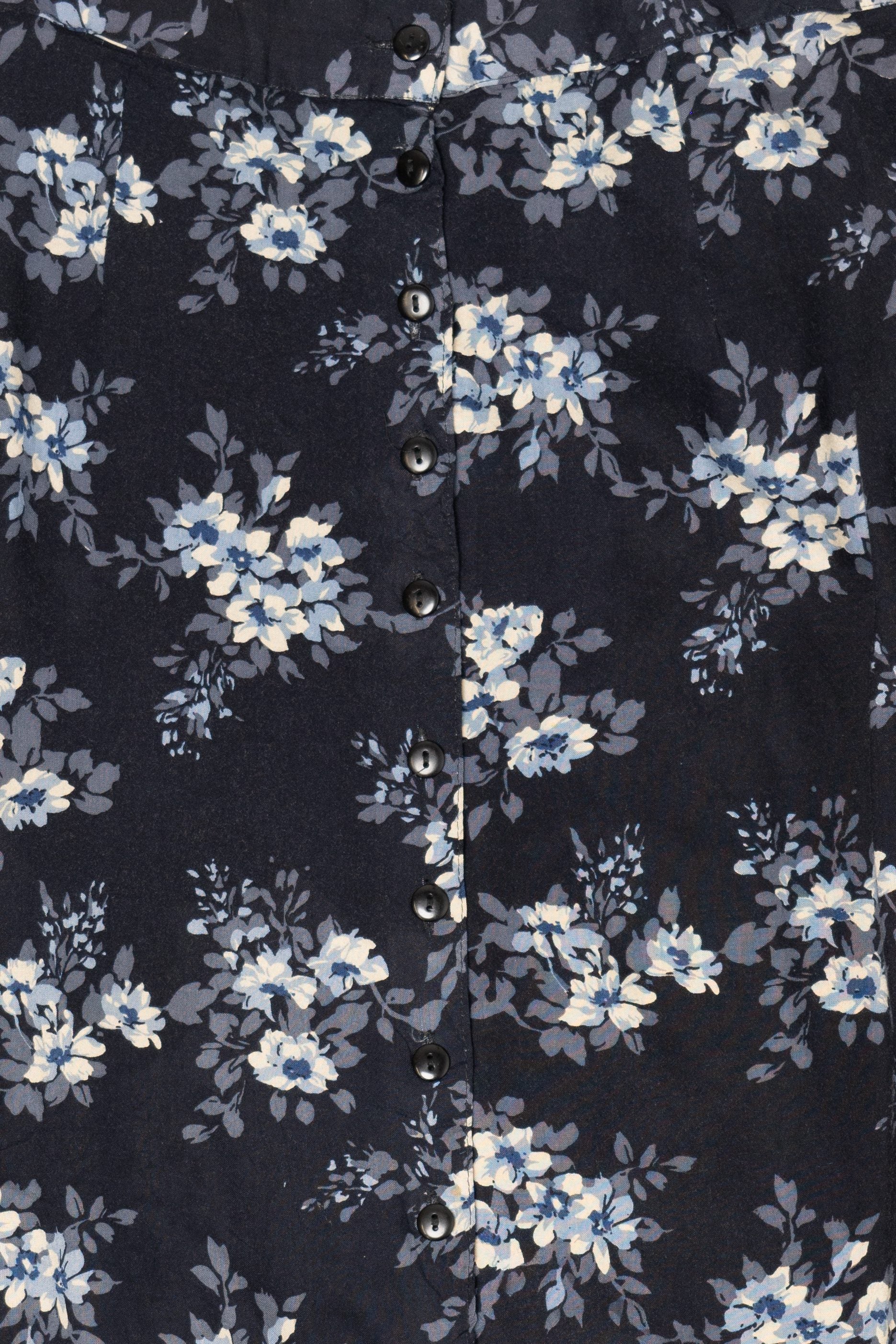 Navy Blue Feruccia Floral Skirt