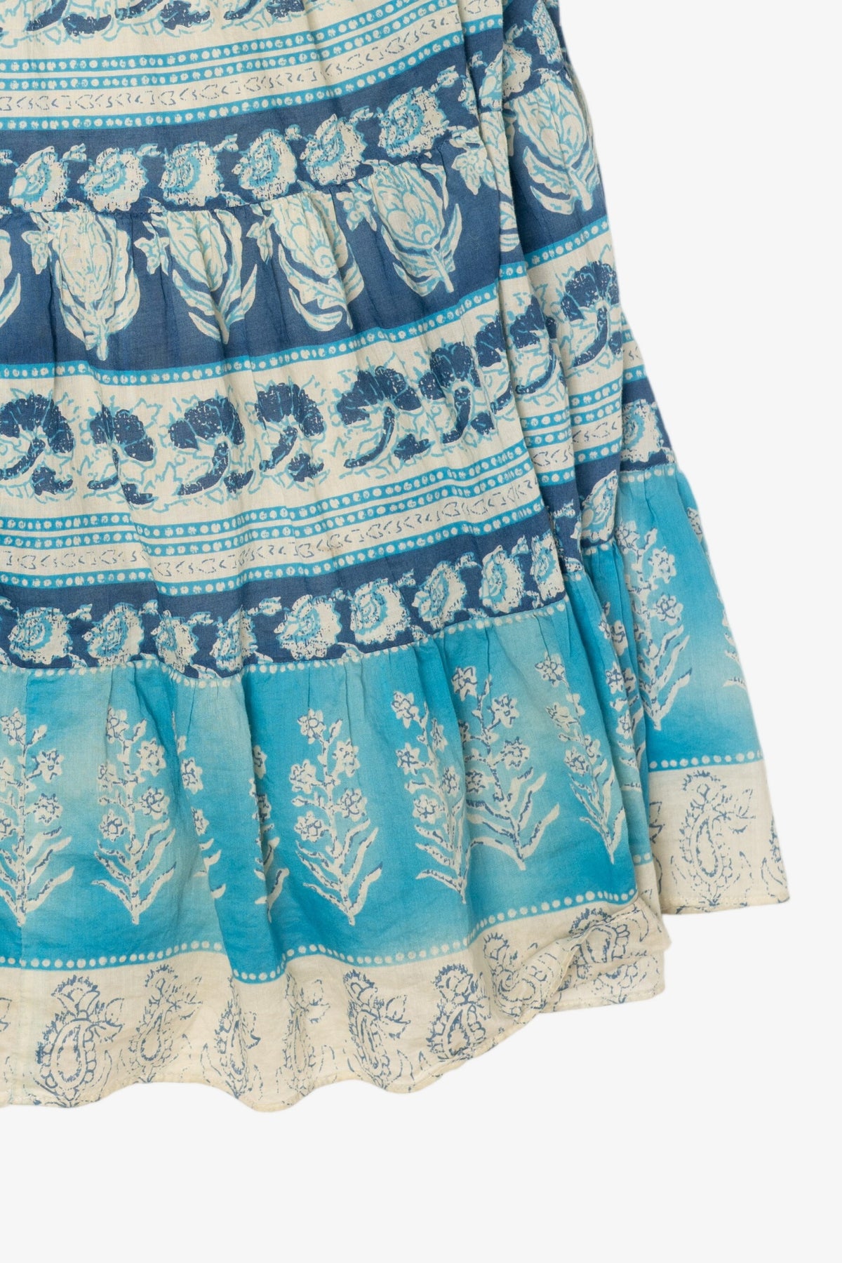 Vintage Blue Chaps Tiered Skirt (2000s)