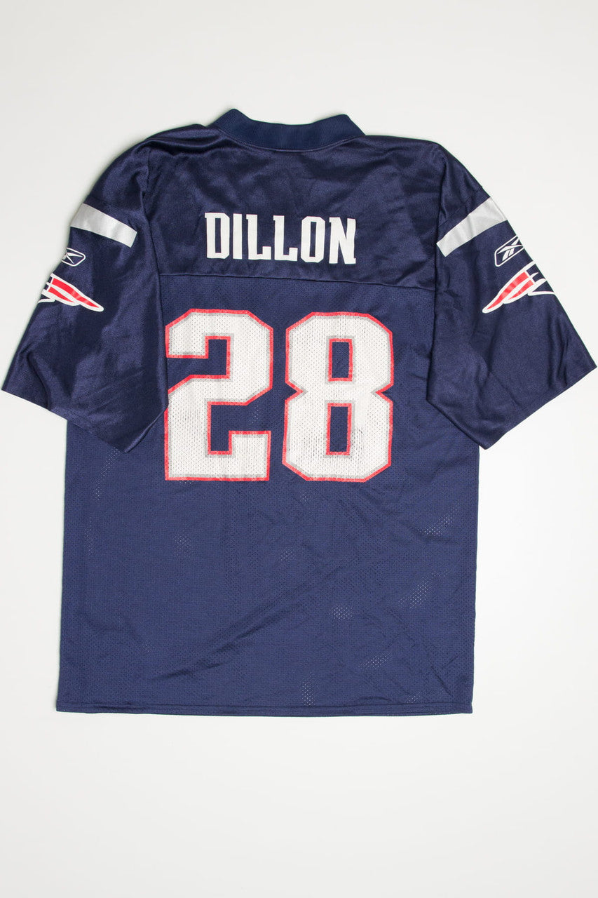Reebok Corey Dillon #28 New England Patriots Football Jersey