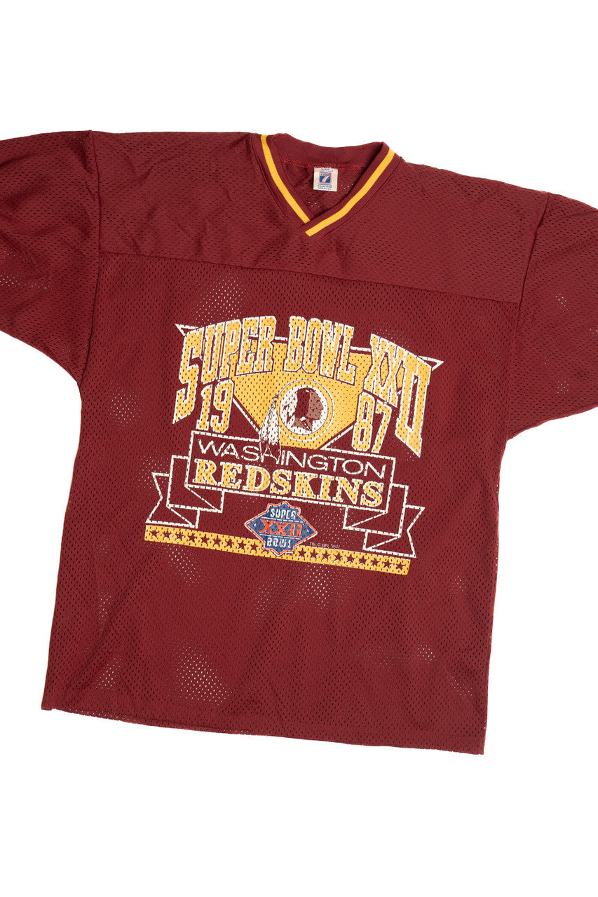 Vintage 1987 Washington Redskins Super Bowl XXII Logo 7 Football Jersey (1980s)