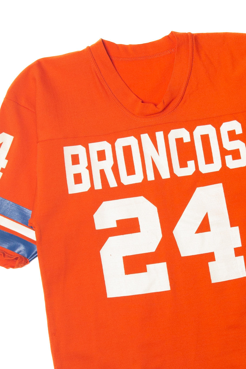 Vintage NFL Willie Brown "Broncos 24" Football Jersey (1970s)