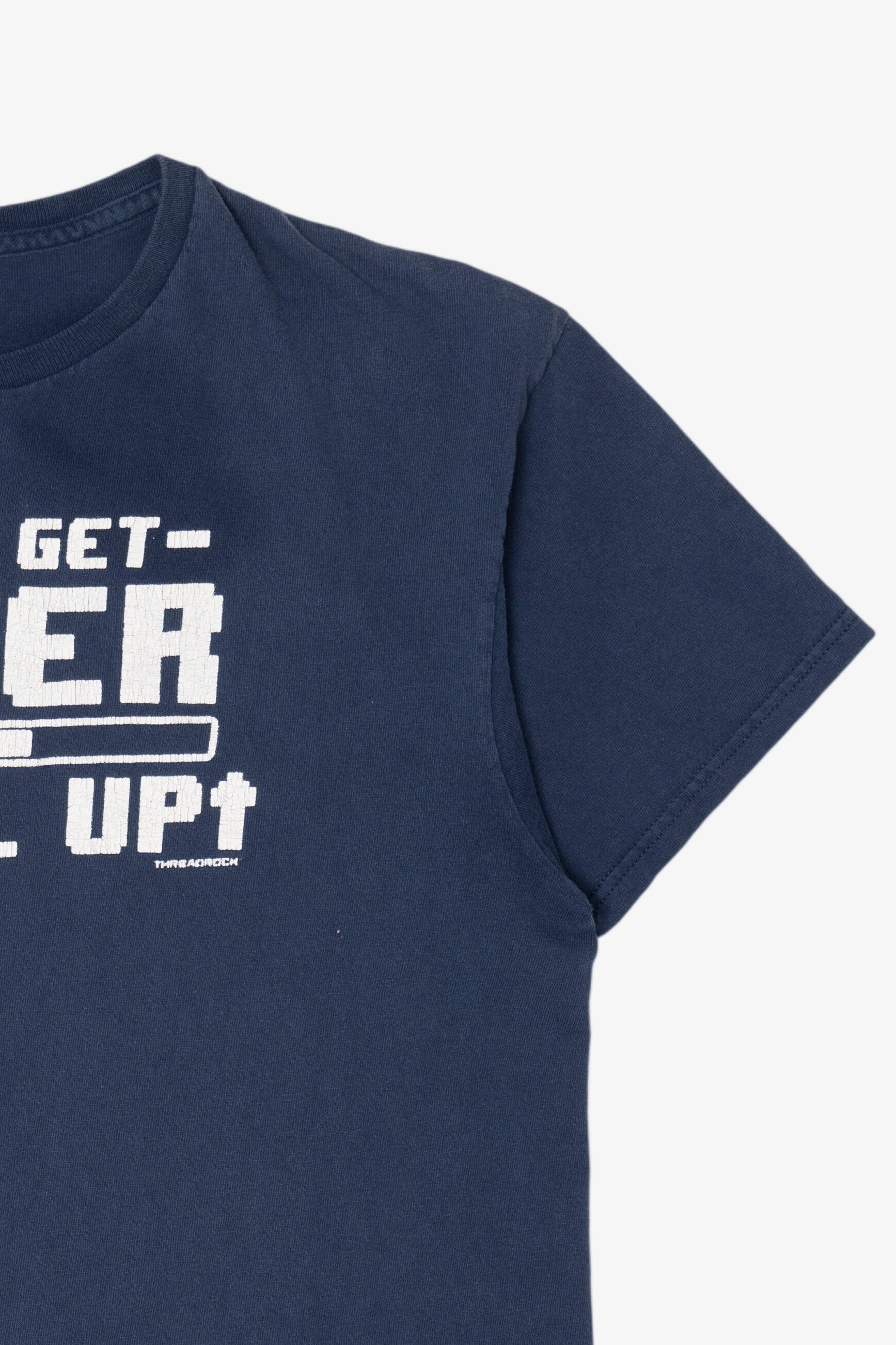 Vintage Navy Blue "I Don't Get Older I Level Up" T-Shirt (2000s)