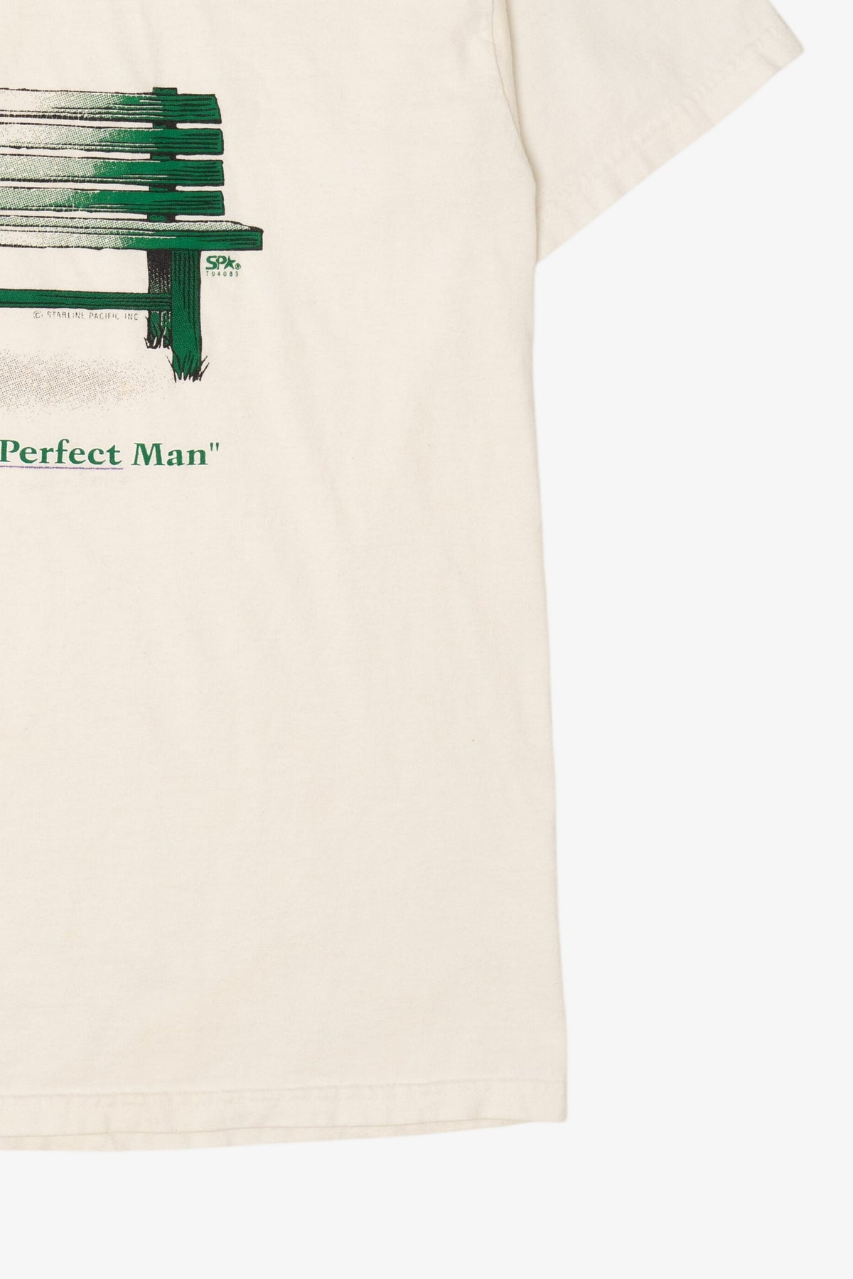 Vintage "Waiting For The Perfect Man" Skeleton Funny T-Shirt (2000s)