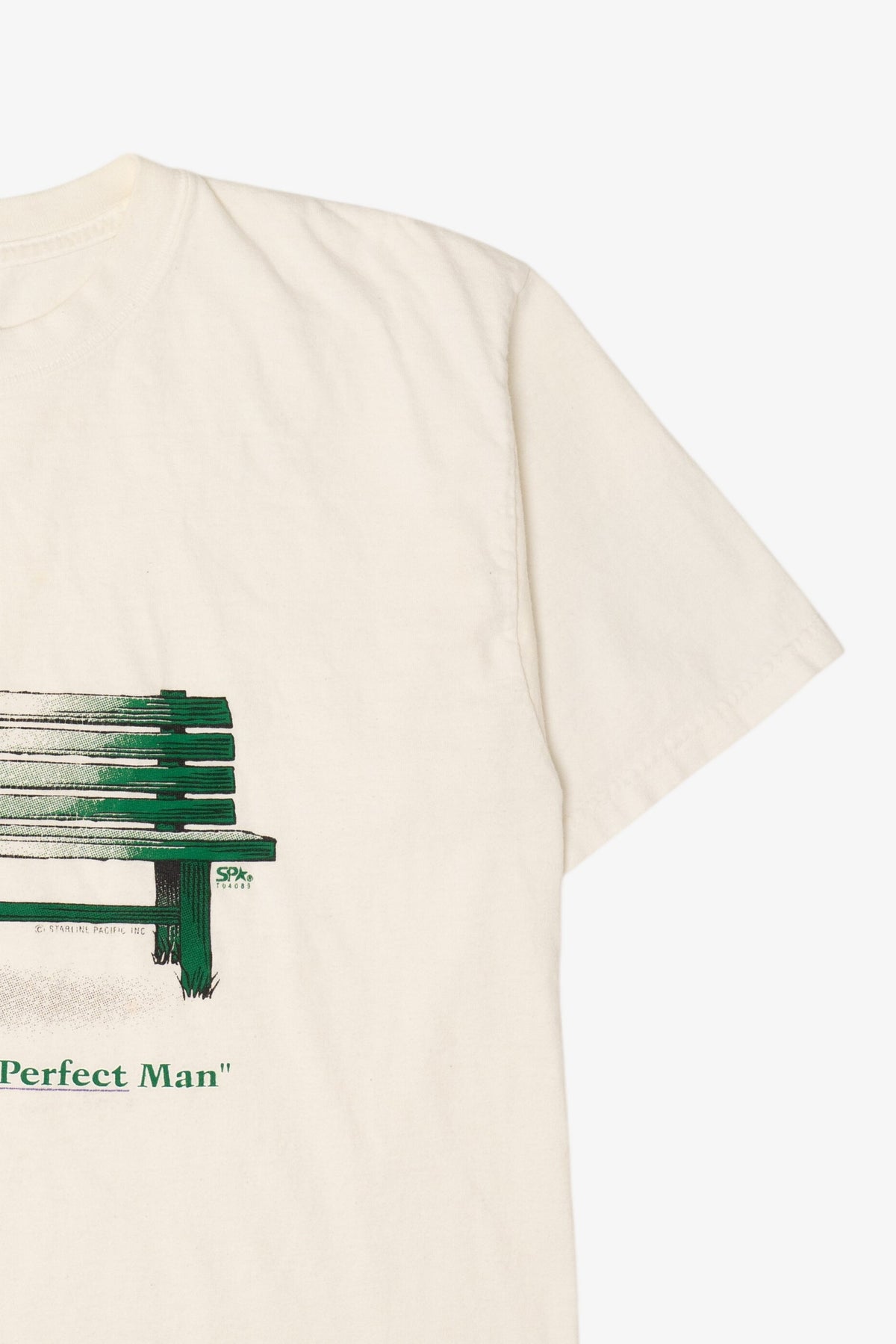 Vintage "Waiting For The Perfect Man" Skeleton Funny T-Shirt (2000s)