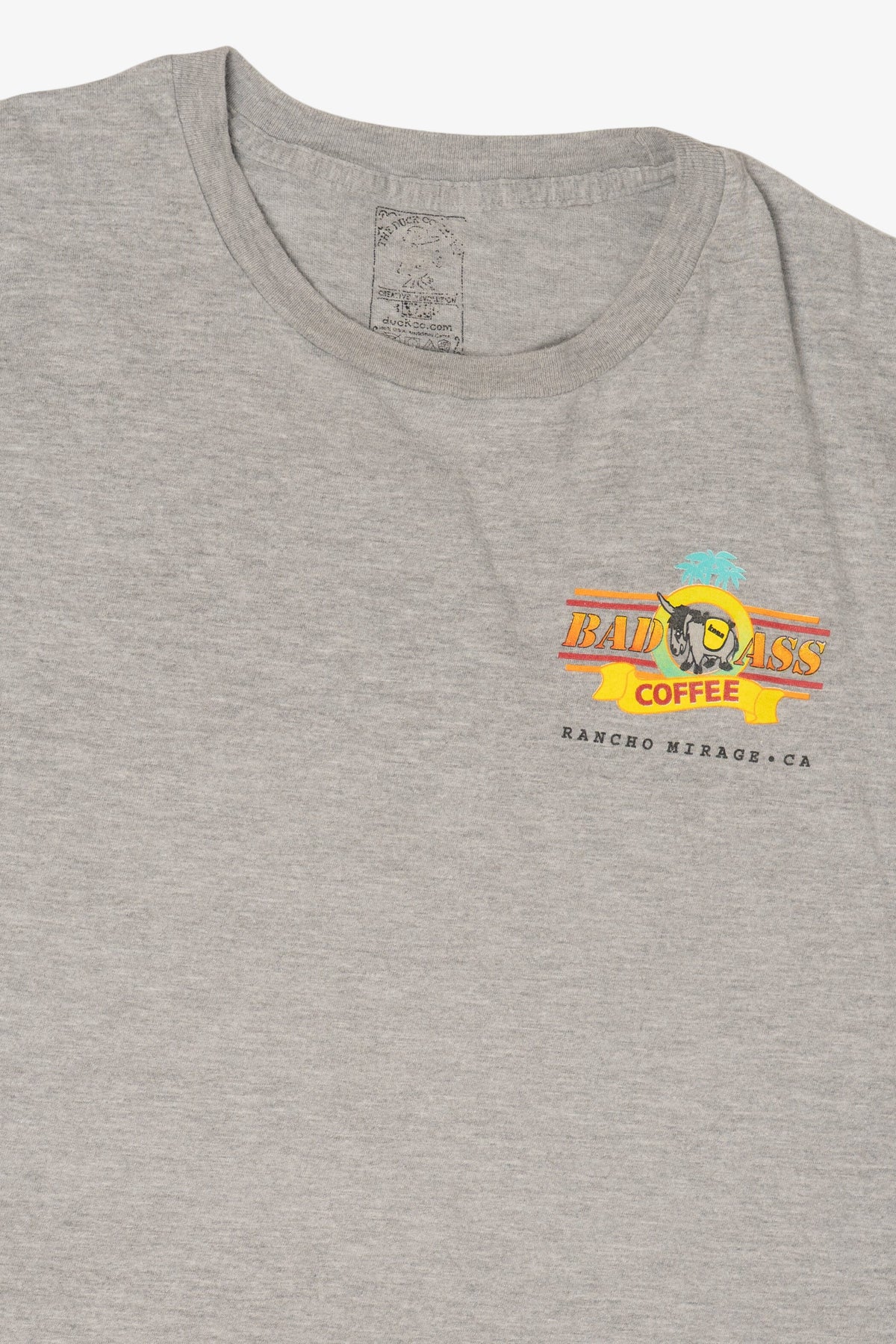Vintage Gray Bad Ass Coffee Co. T-Shirt (2000s)