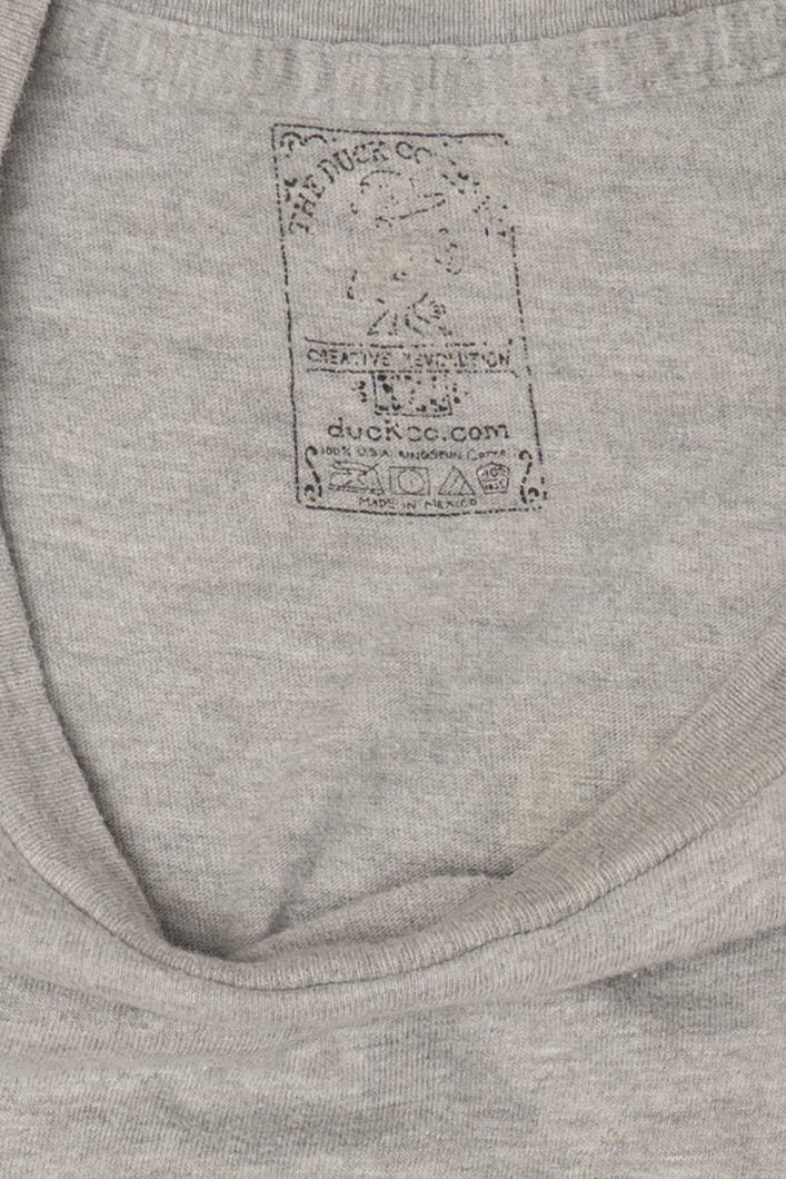 Vintage Gray Bad Ass Coffee Co. T-Shirt (2000s)