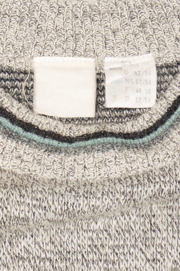 Vintage Light Gray Vikings Sailing The Sea Sweater (1990s)