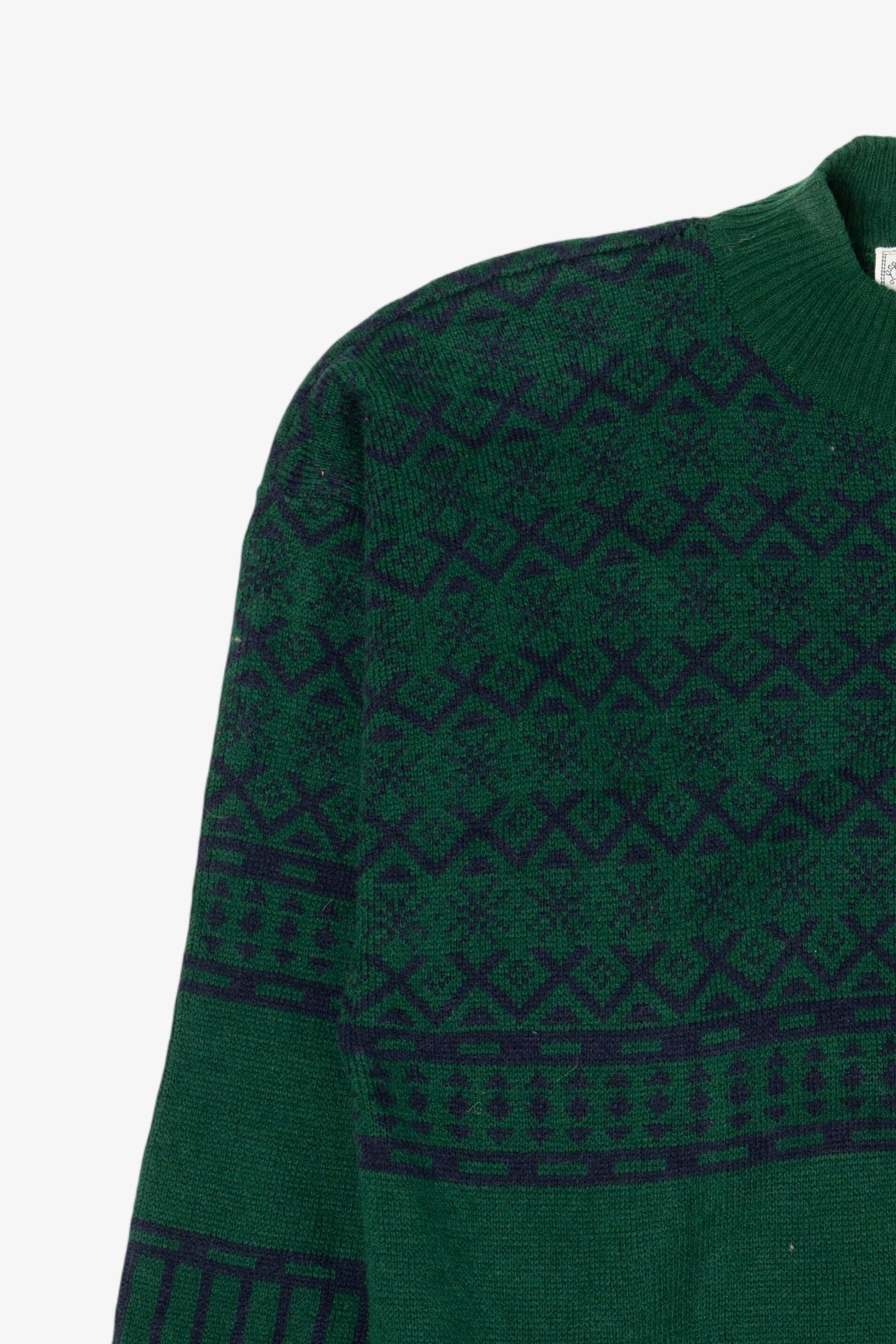 Vintage Green HorizonIV "Private Joke" Sweater (1980s)