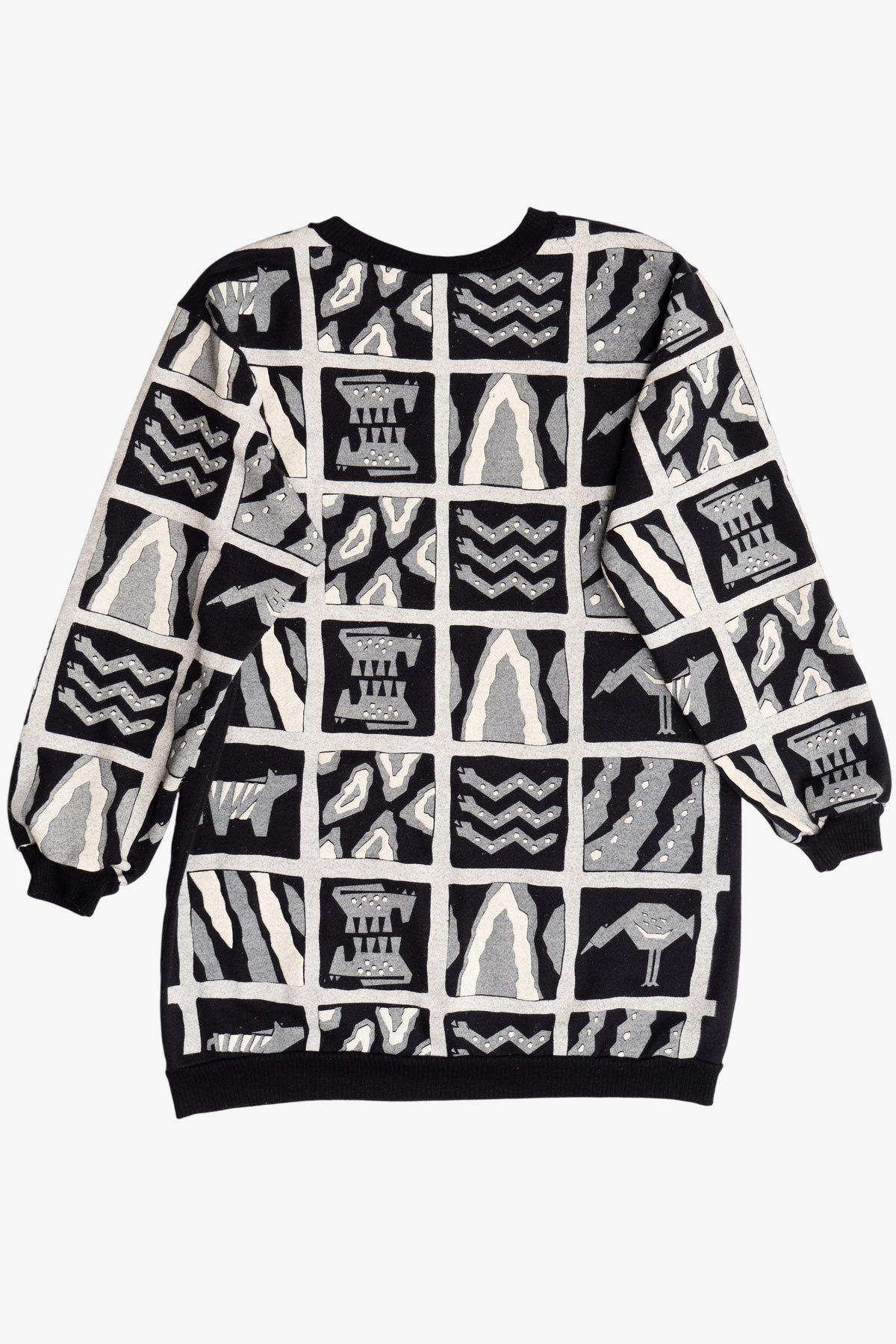Vintage Scarab San Francisco Embossed Print Long Sweatshirt (1980s)