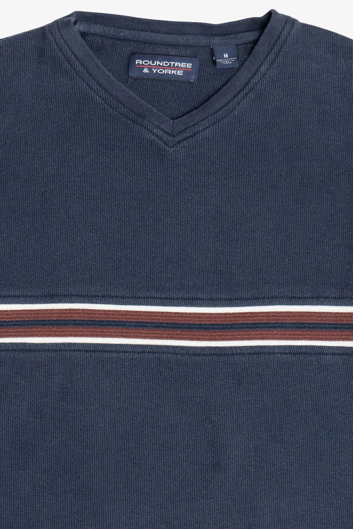 Vintage Navy Roundtree & Yorke Stripe Sweater (1990s)
