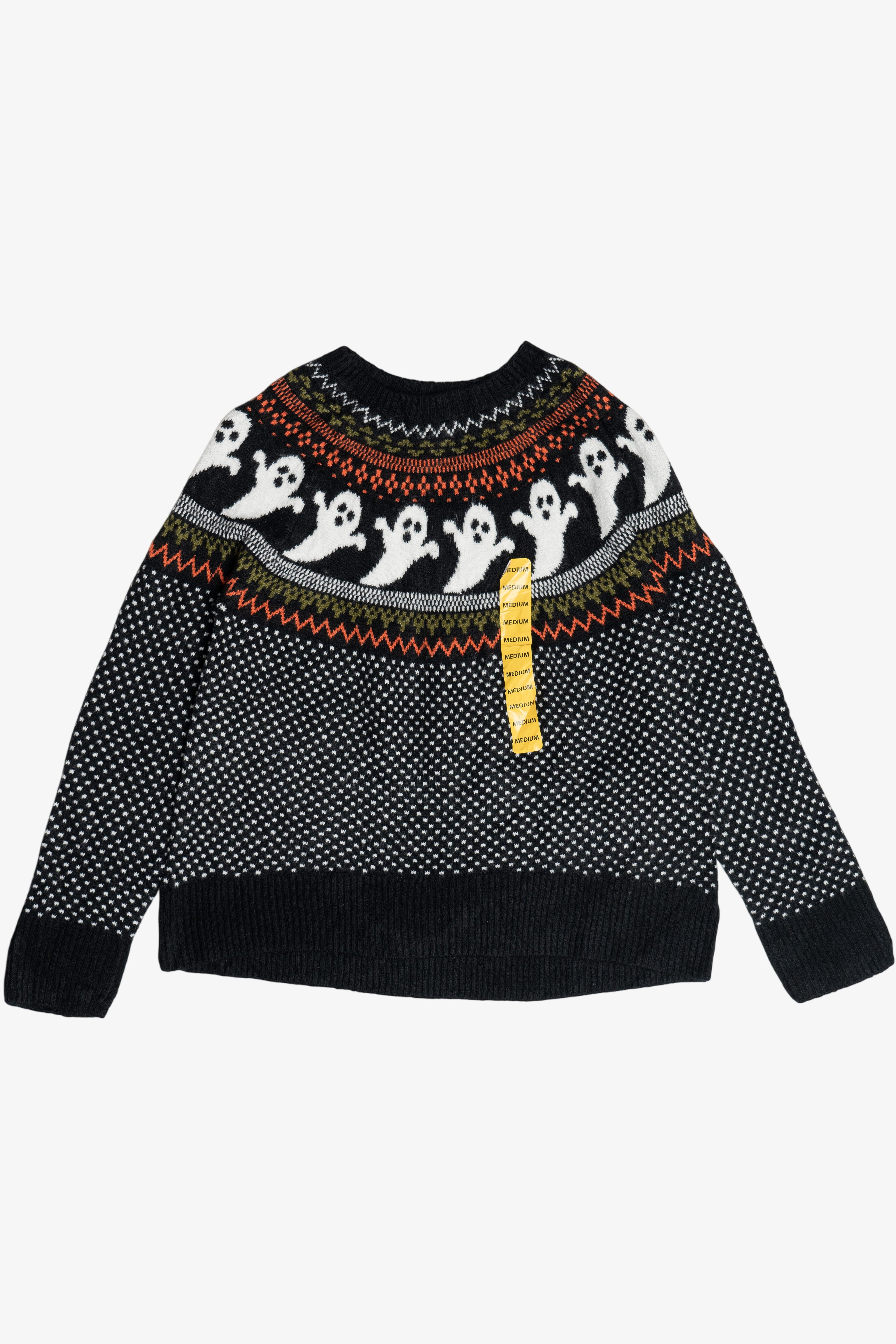 Halloween Ghosts Fair Isle Sweater (2020s)