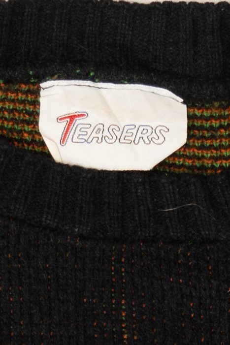 Vintage Farm Animals Motif Teasers Autumn Harvest Sweater (1990s)