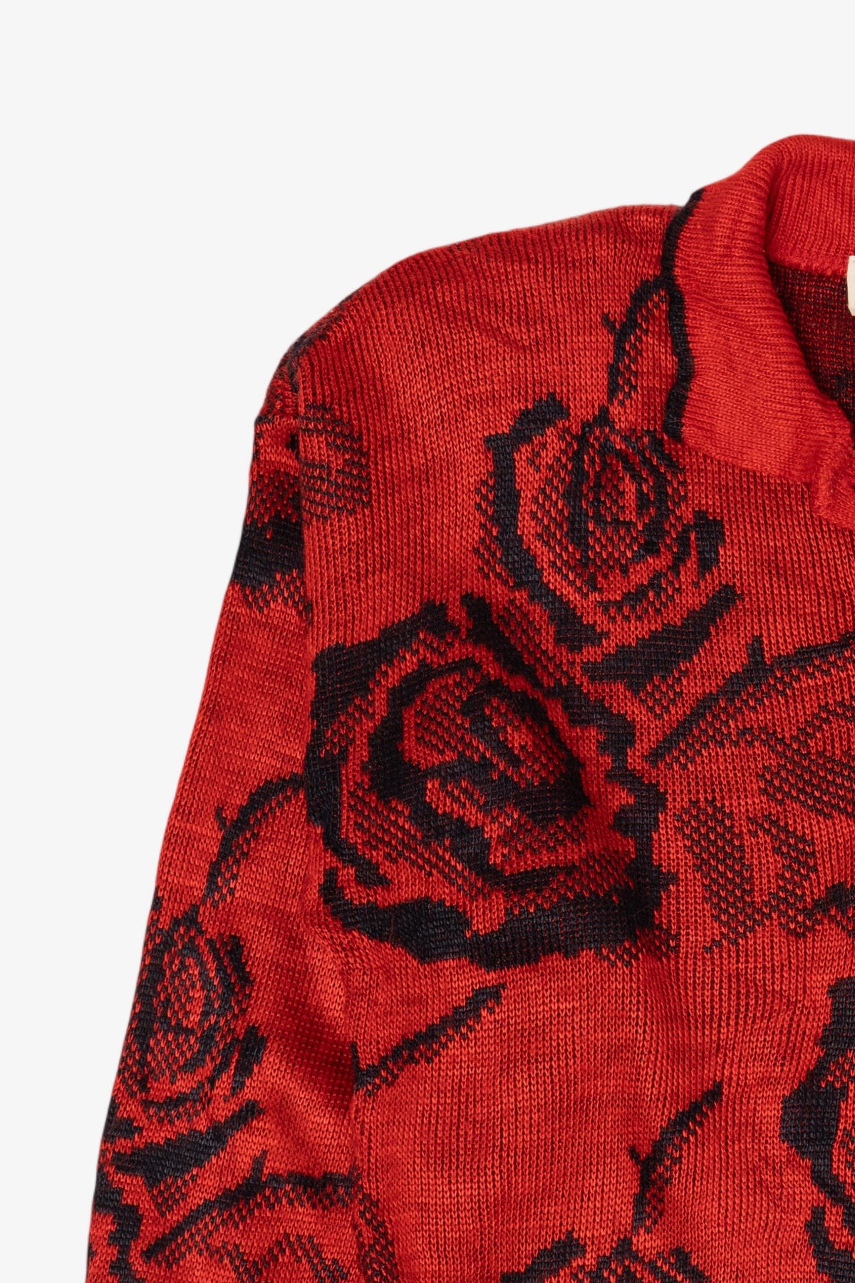 Vintage Red Floral Collection Boz Sweater (1980s)