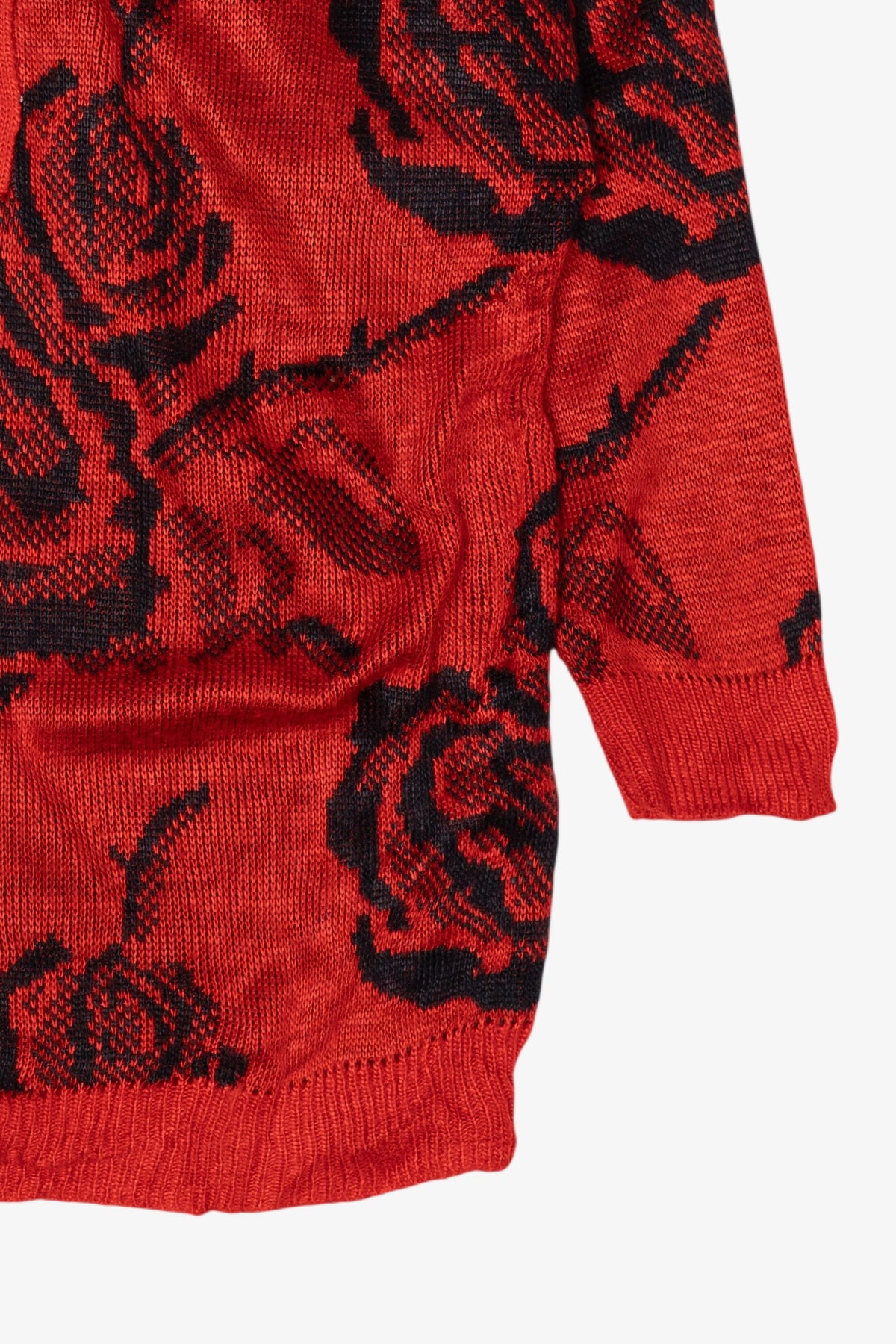 Vintage Red Floral Collection Boz Sweater (1980s)