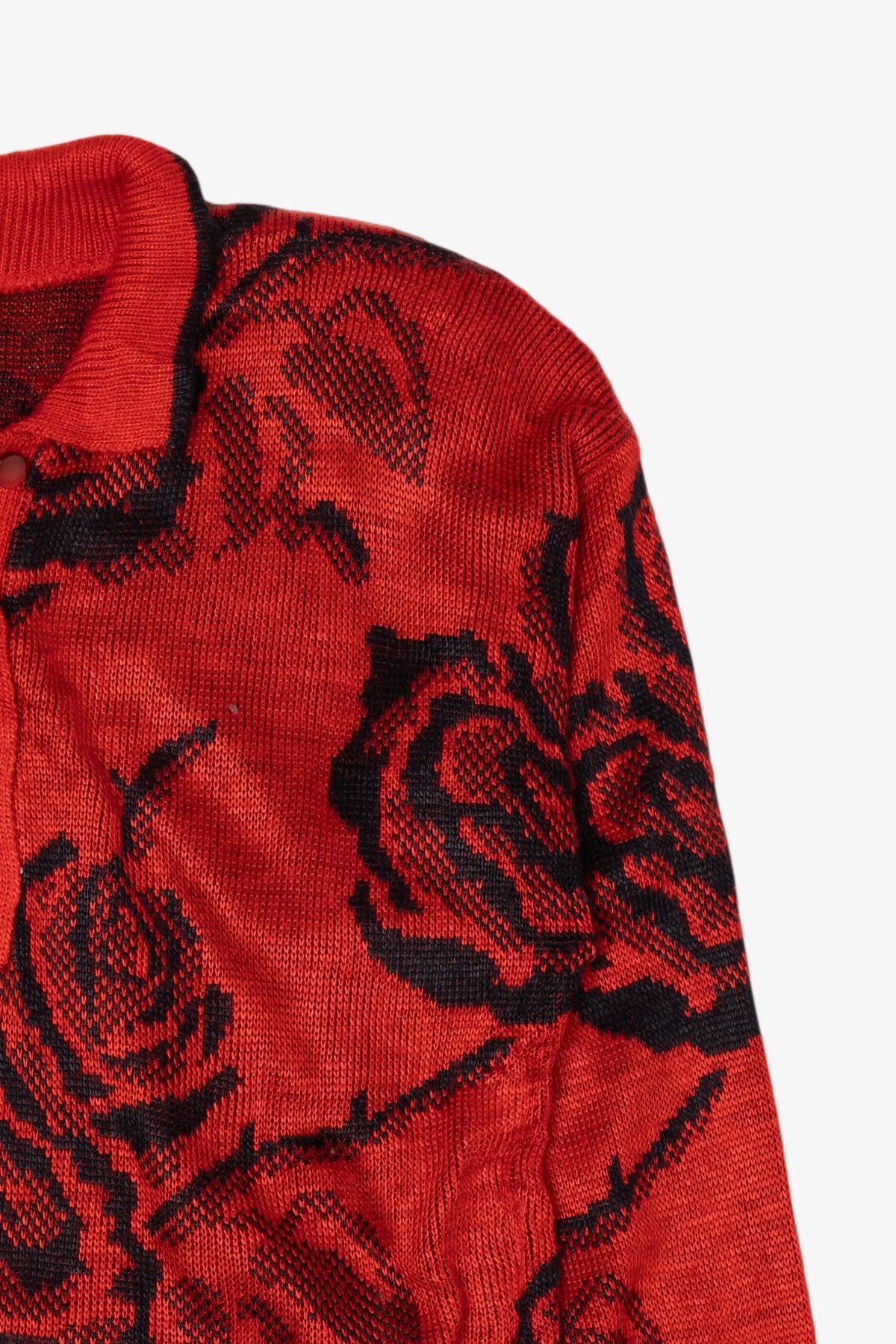 Vintage Red Floral Collection Boz Sweater (1980s)