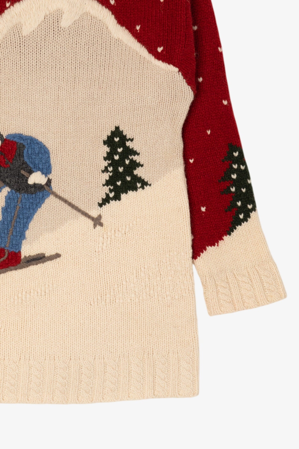 Vintage Red Maurices Ski Sweater (1990s)
