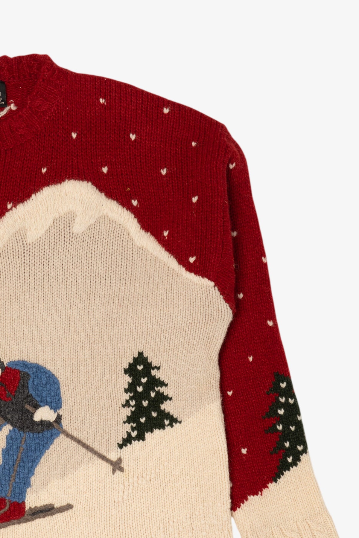 Vintage Red Maurices Ski Sweater (1990s)