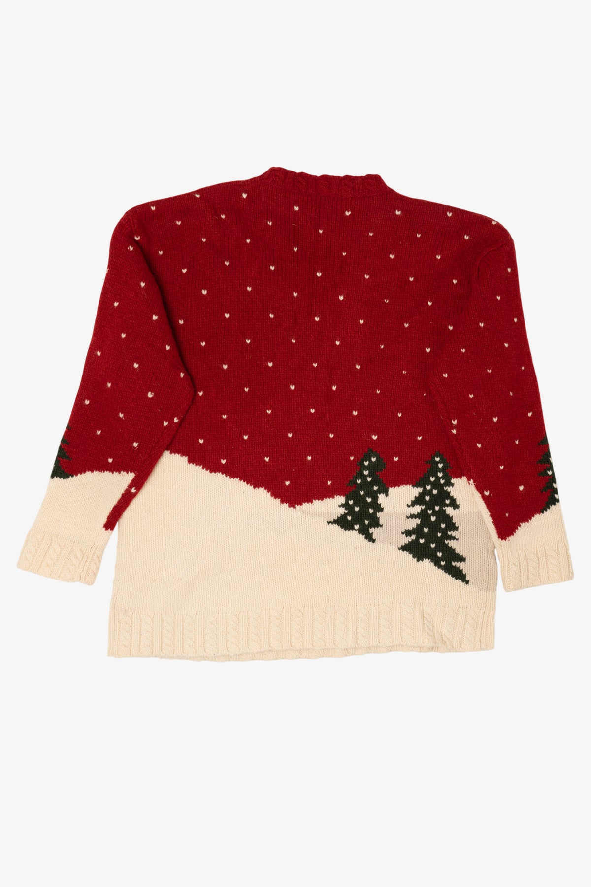 Vintage Red Maurices Ski Sweater (1990s)