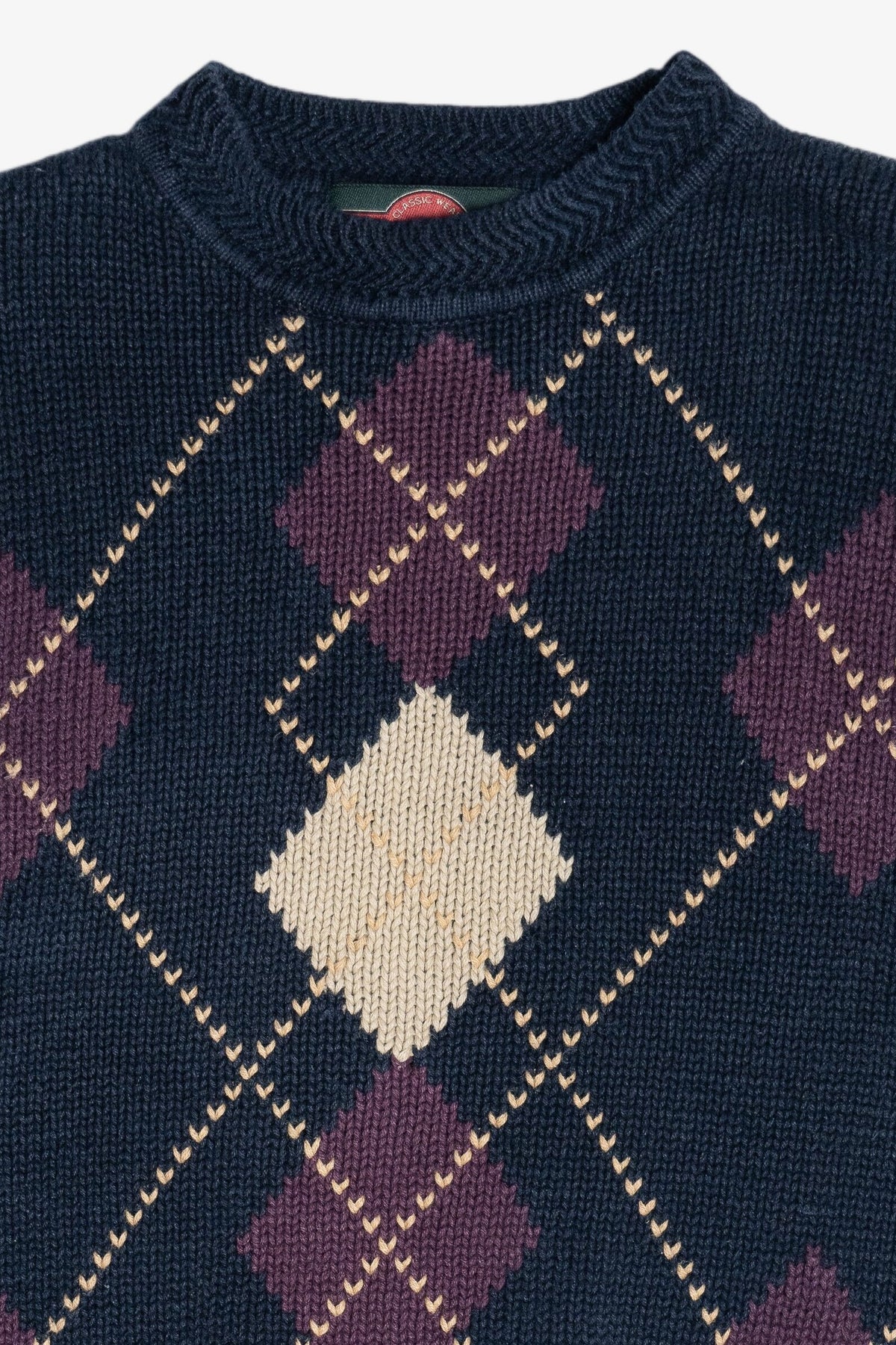 Vintage Stone Haven Argyle Sweater (1990s)