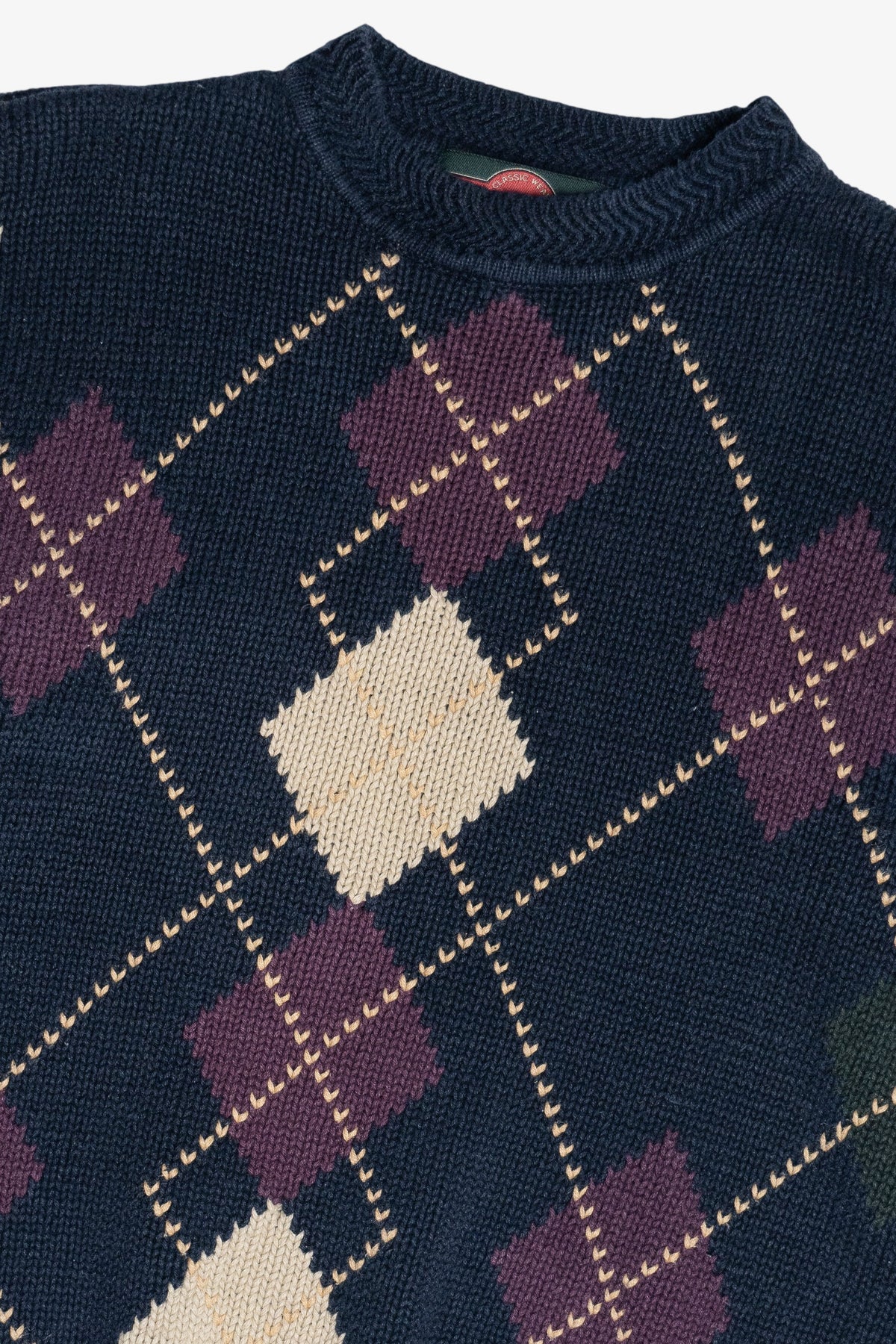 Vintage Stone Haven Argyle Sweater (1990s)