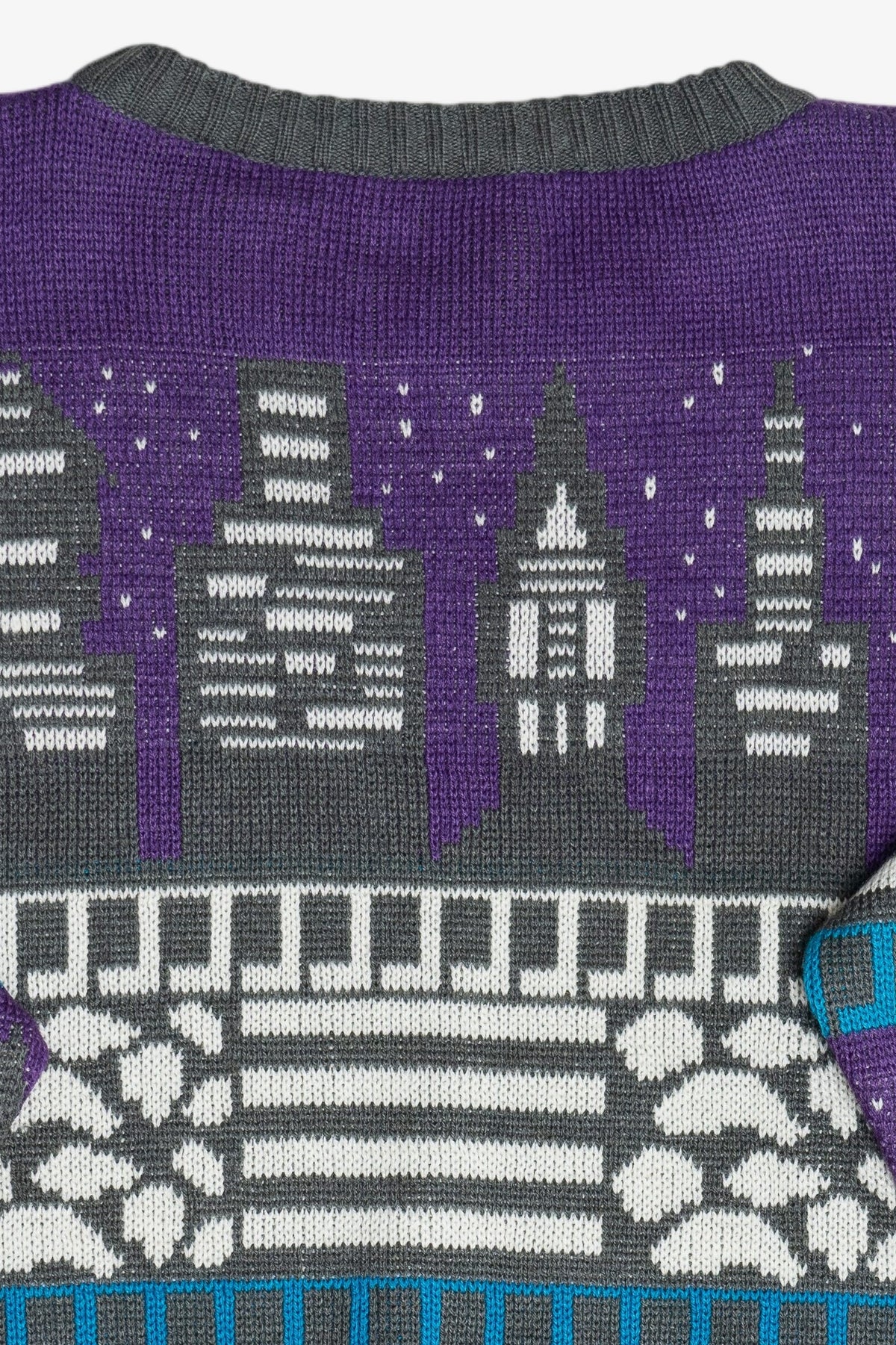 Vintage Andrew St. John City Skyline Sweater (1980s)