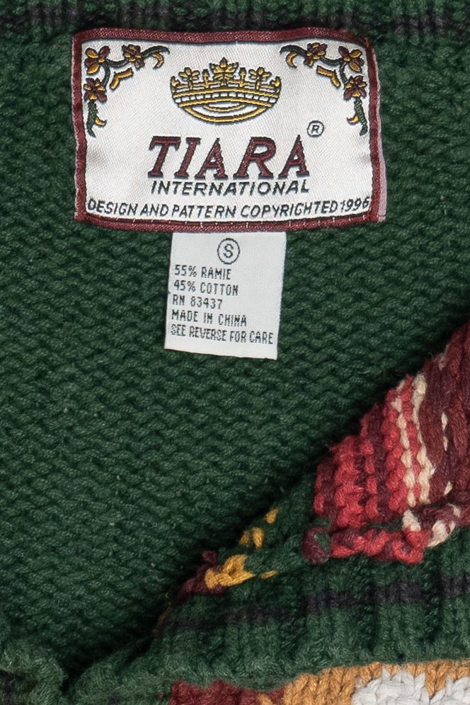 Vintage Southwest Ranch Cowgirl Motif Sweater (1990s)