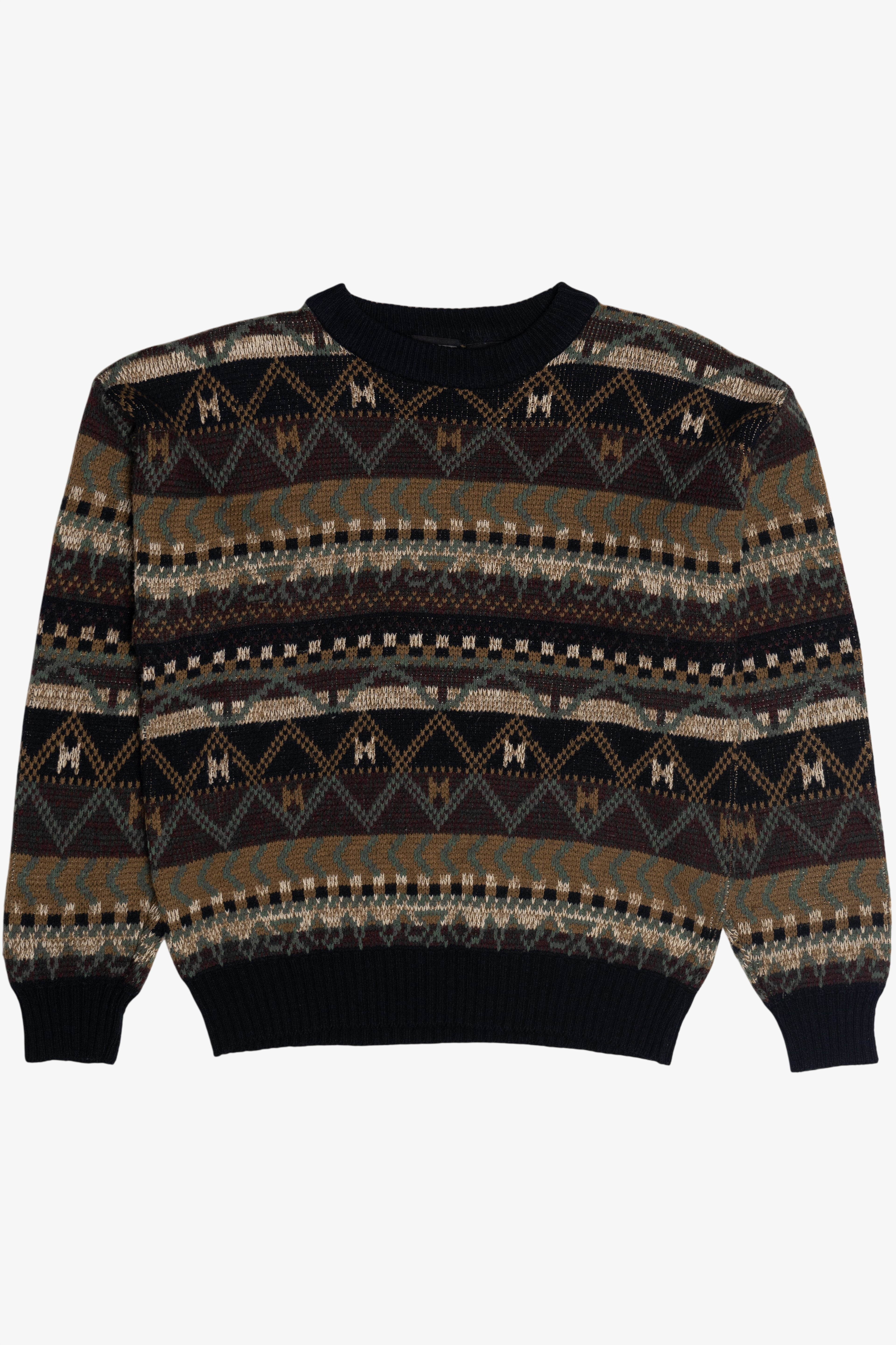 Vintage Design Crew Graphic Sweater (1980s)