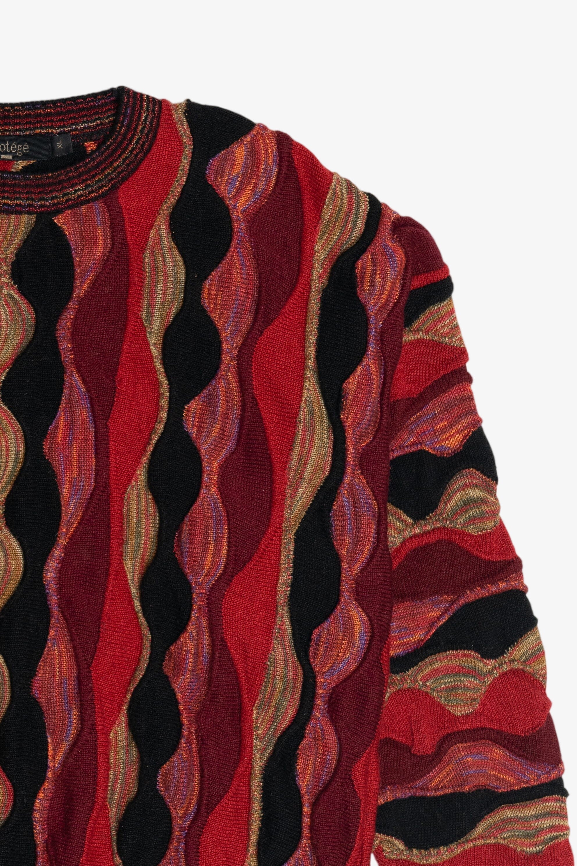 Vintage Protege Vertical Scallop Sweater (1990s)