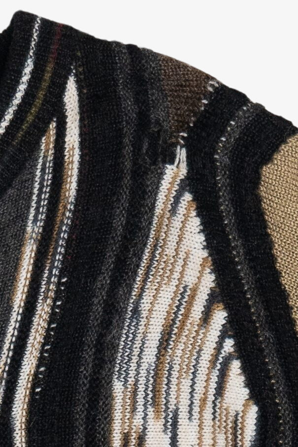 Vintage Cellini Scallop Stripe Knit Sweater (1980s)