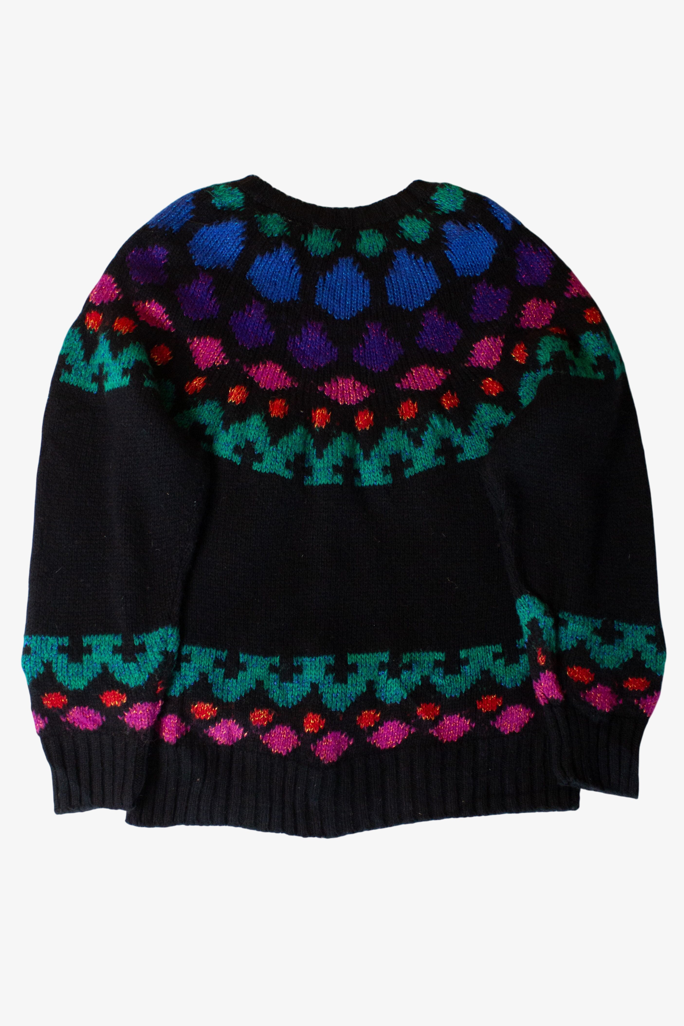 Vintage Spotted Multicolor Sweater (1980s)