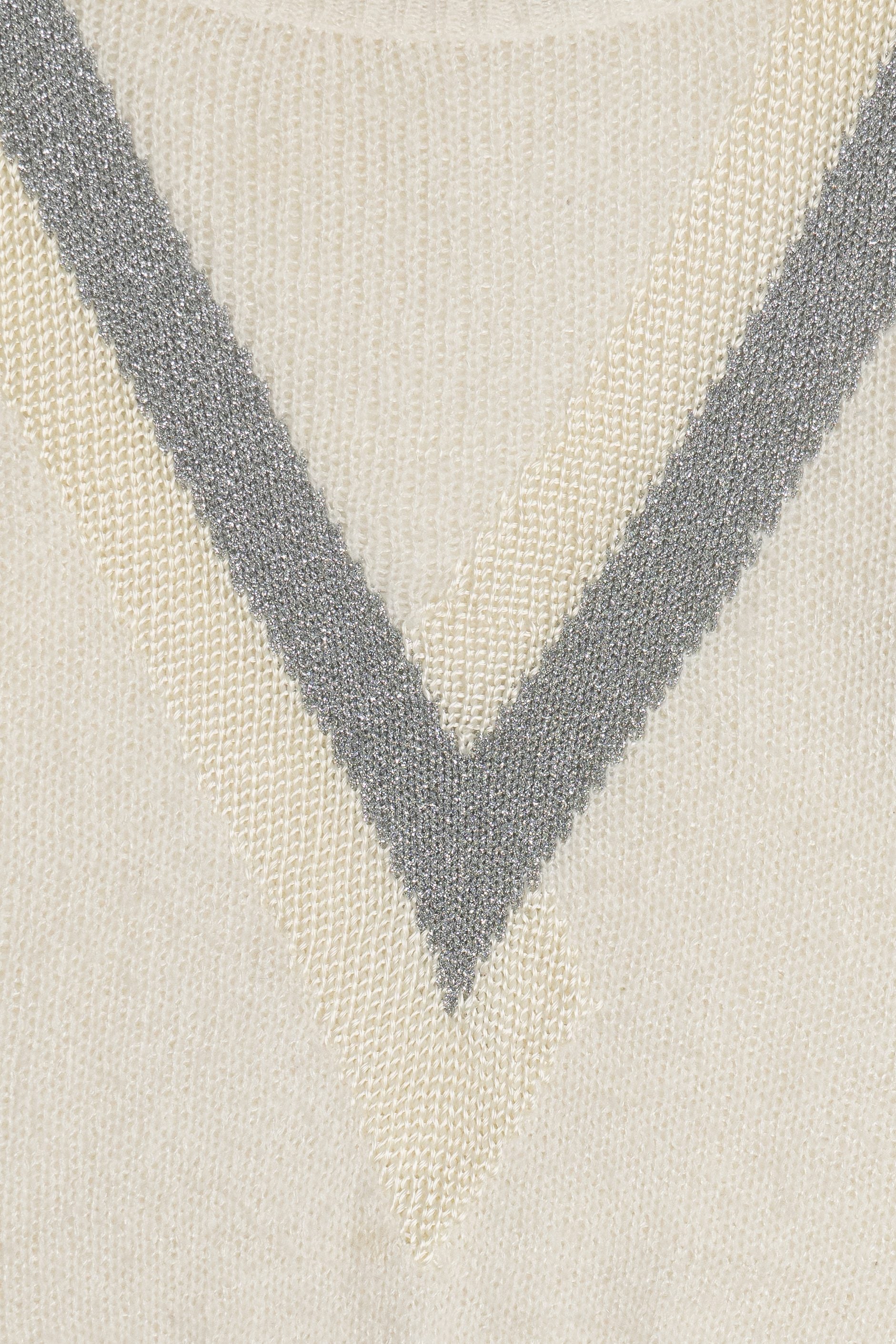 Vintage Ivory Carducci Graphic Knit Sweater (1980s)