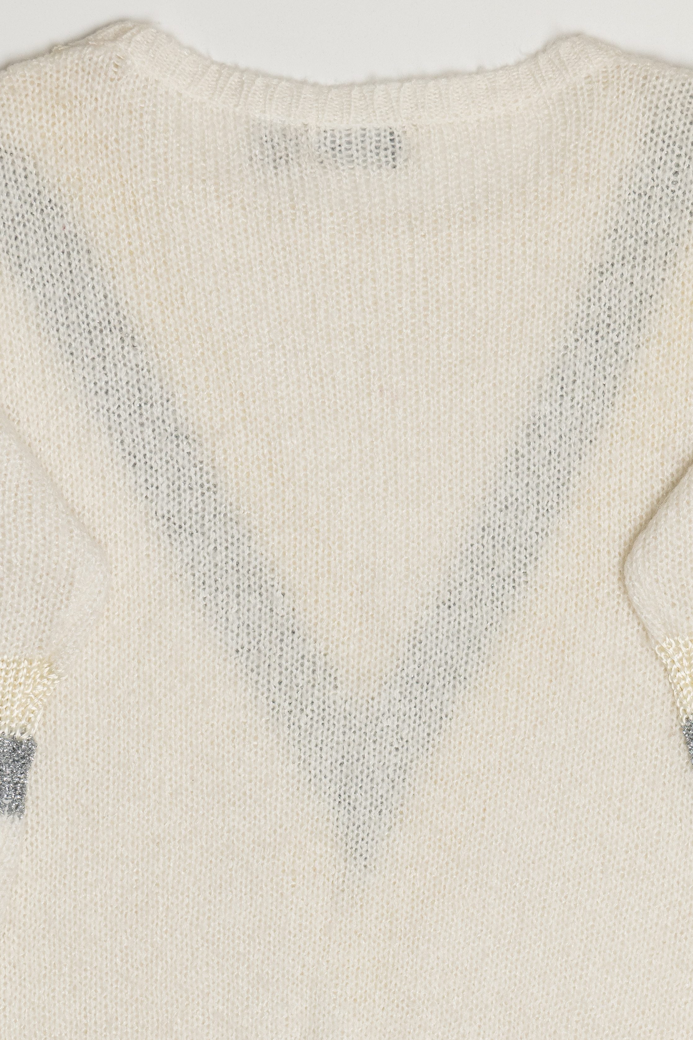 Vintage Ivory Carducci Graphic Knit Sweater (1980s)