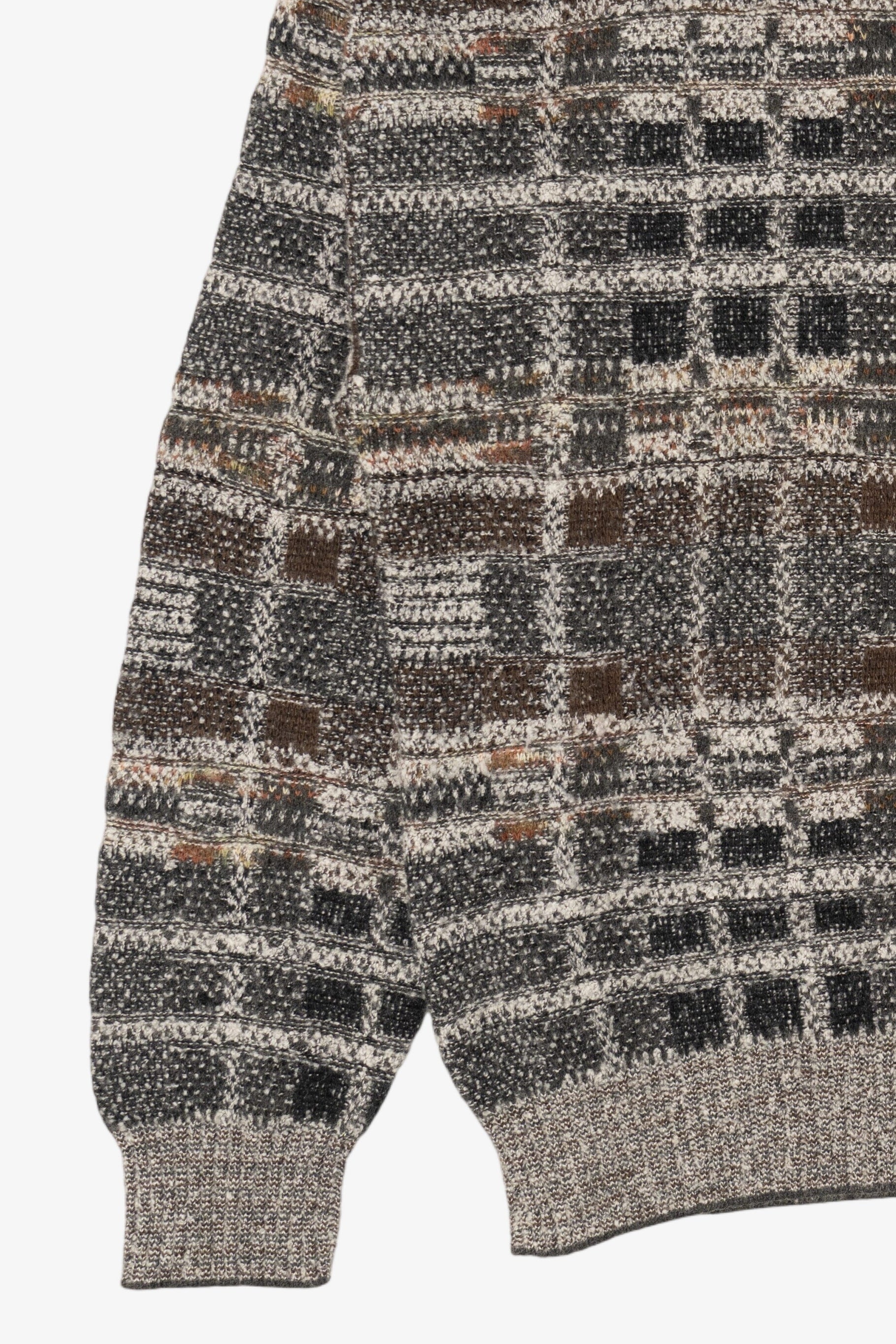 Vintage Gray Checkered Brandini Sweater (1990s)